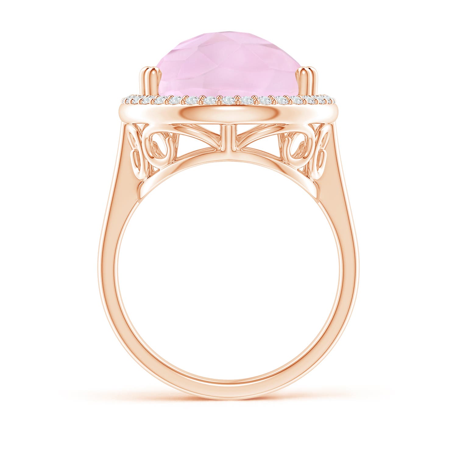 AAA - Rose Quartz / 10.32 CT / 14 KT Rose Gold