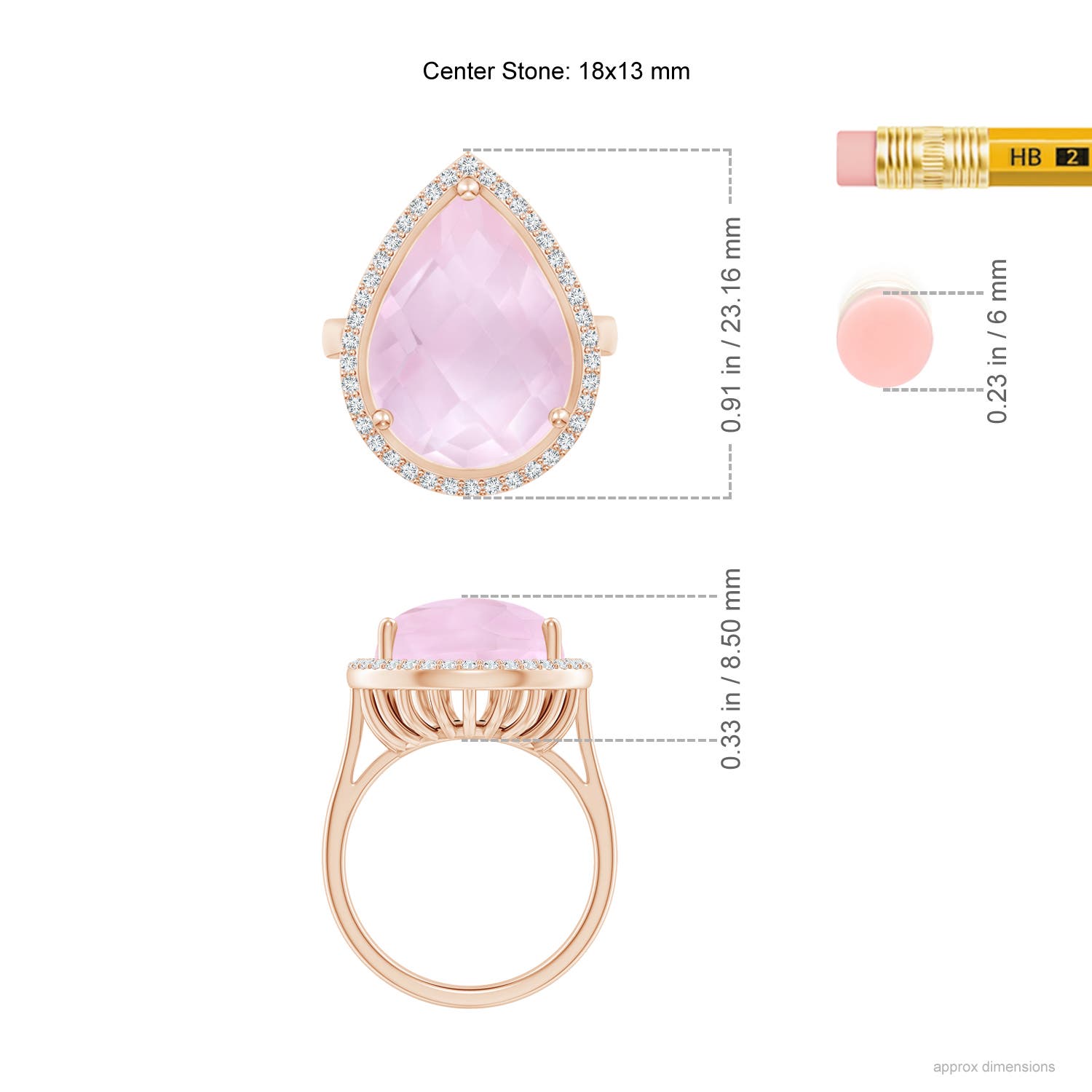 AAA - Rose Quartz / 10.32 CT / 14 KT Rose Gold