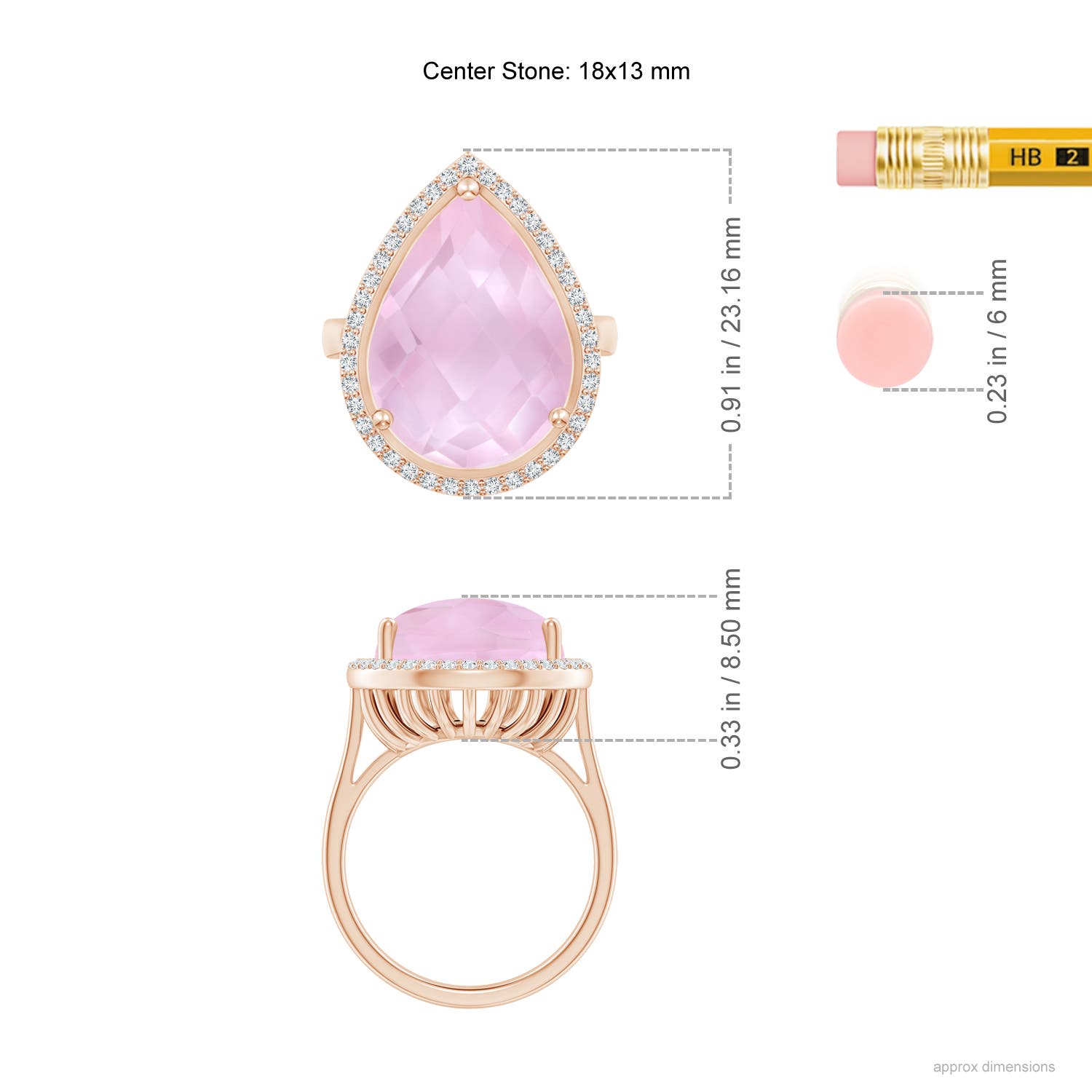 AAAA - Rose Quartz / 10.32 CT / 14 KT Rose Gold