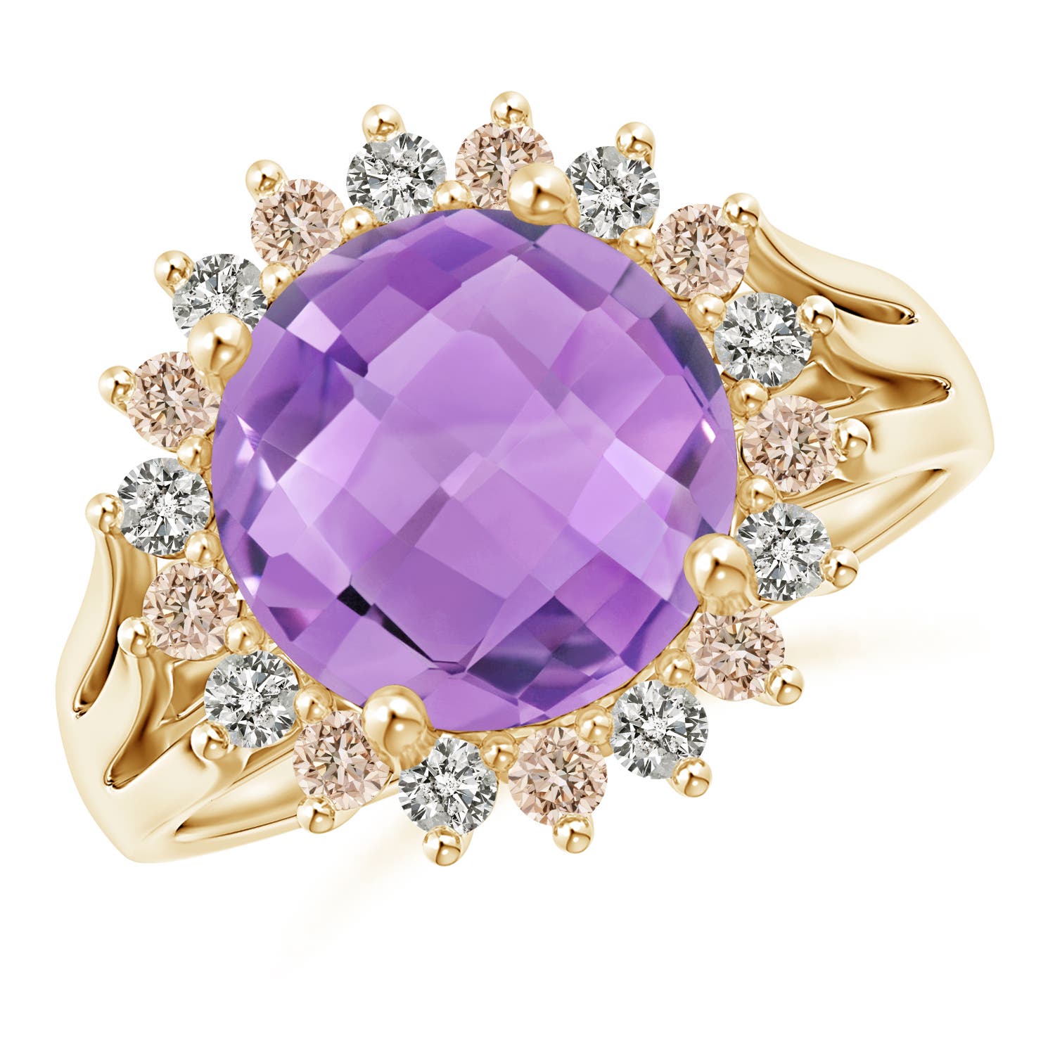 A - Amethyst / 4.17 CT / 14 KT Yellow Gold