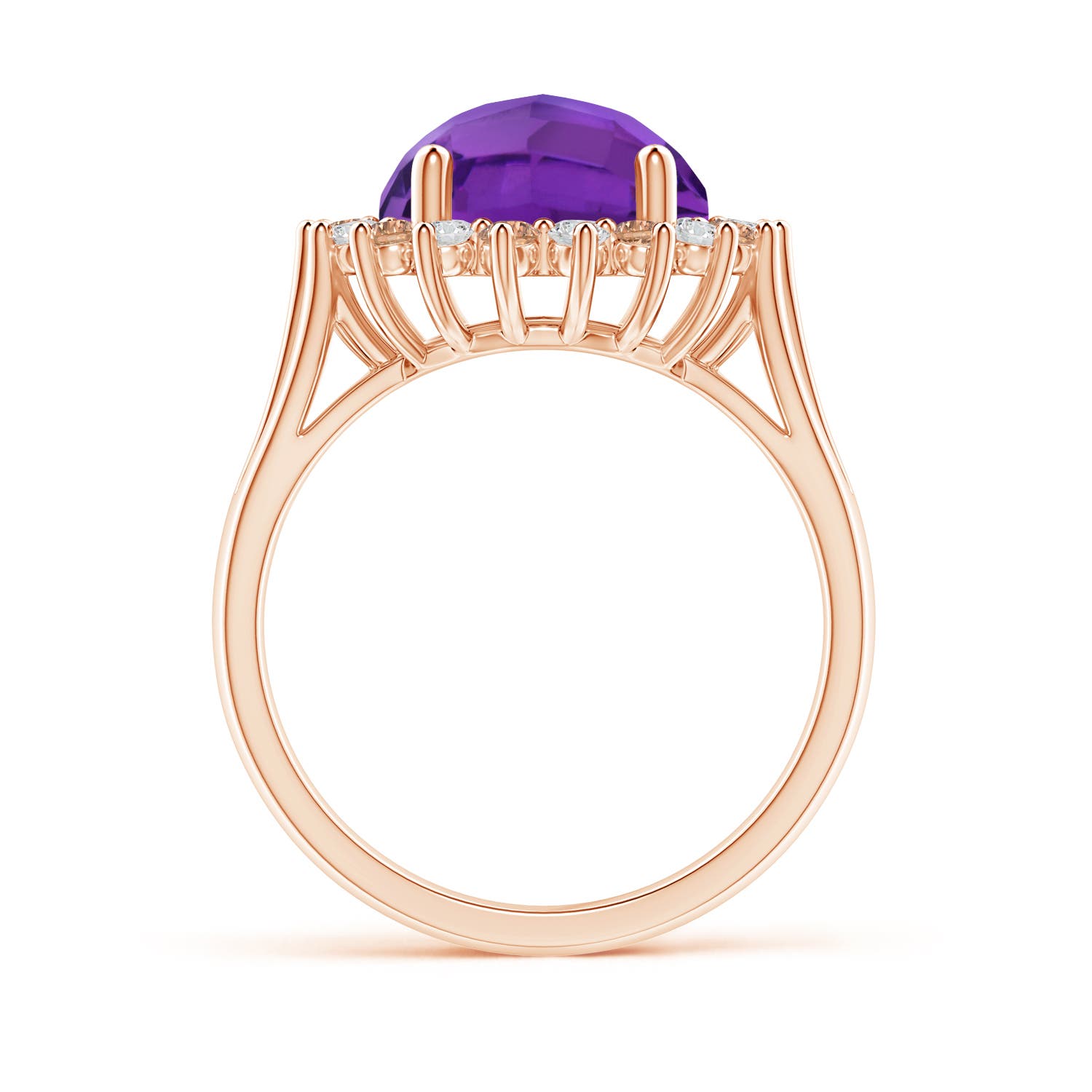 AAA - Amethyst / 4.17 CT / 14 KT Rose Gold