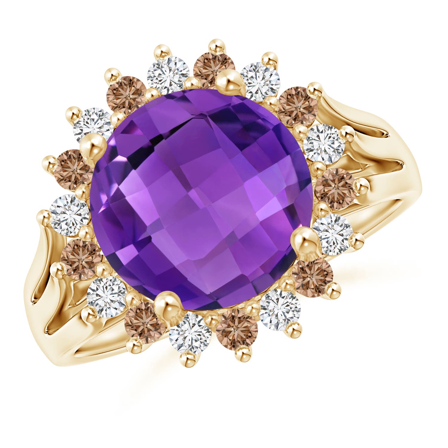 AAA - Amethyst / 4.17 CT / 14 KT Yellow Gold