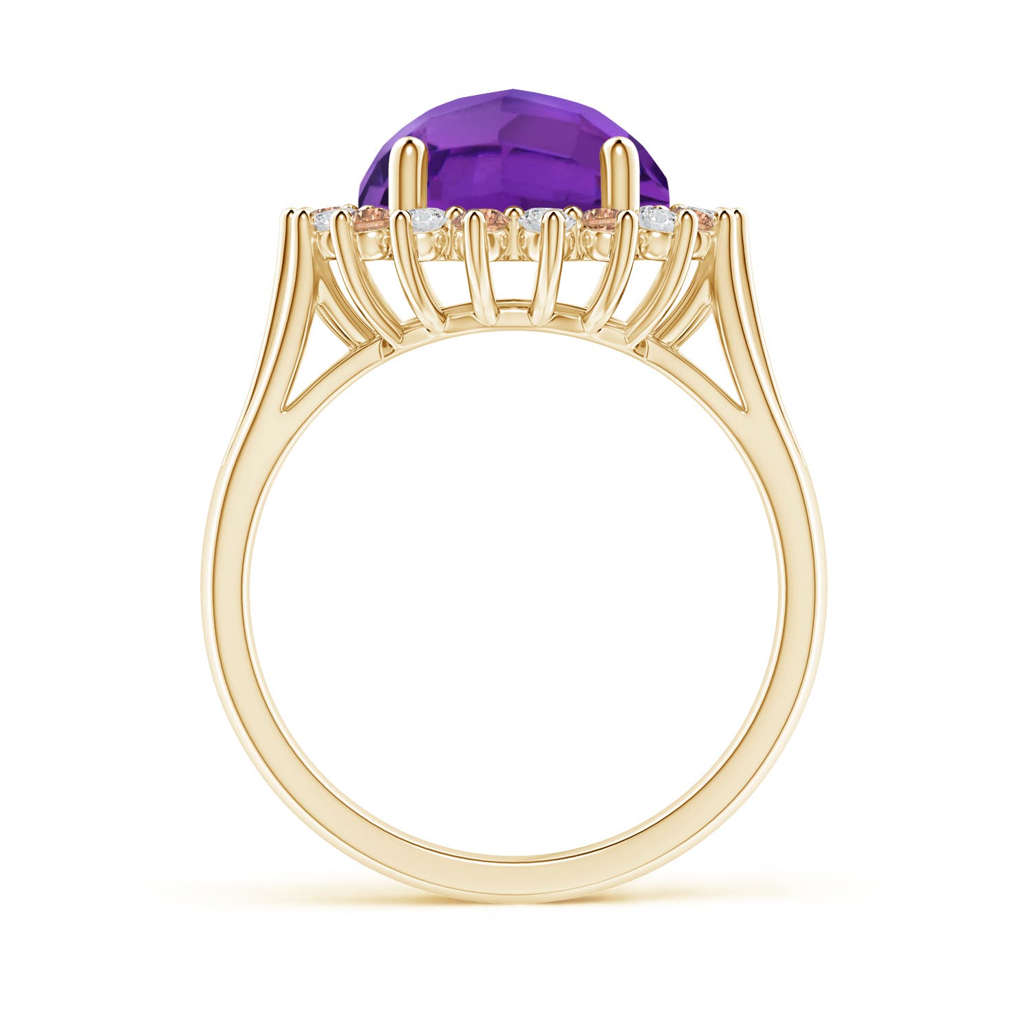 AAA - Amethyst / 4.17 CT / 14 KT Yellow Gold