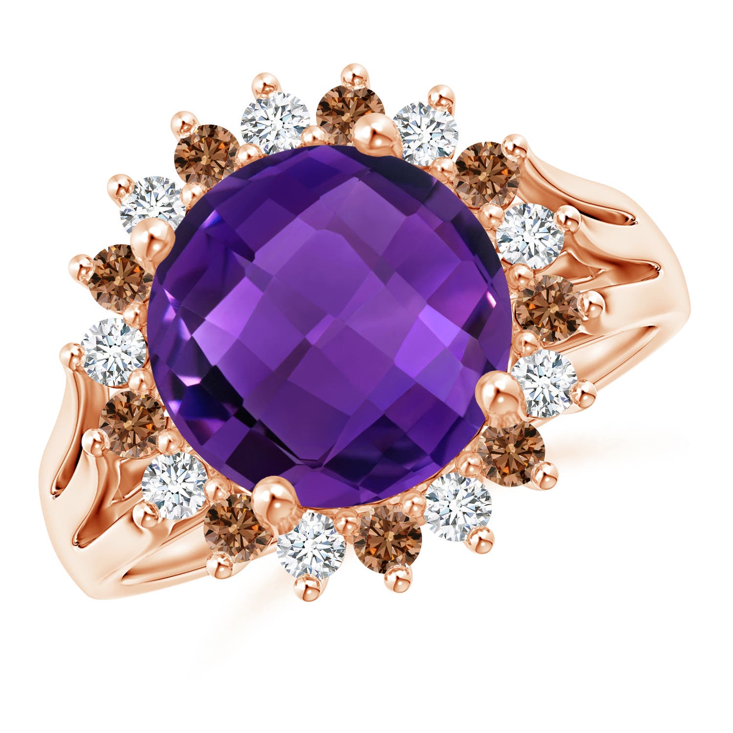 AAAA - Amethyst / 4.17 CT / 14 KT Rose Gold