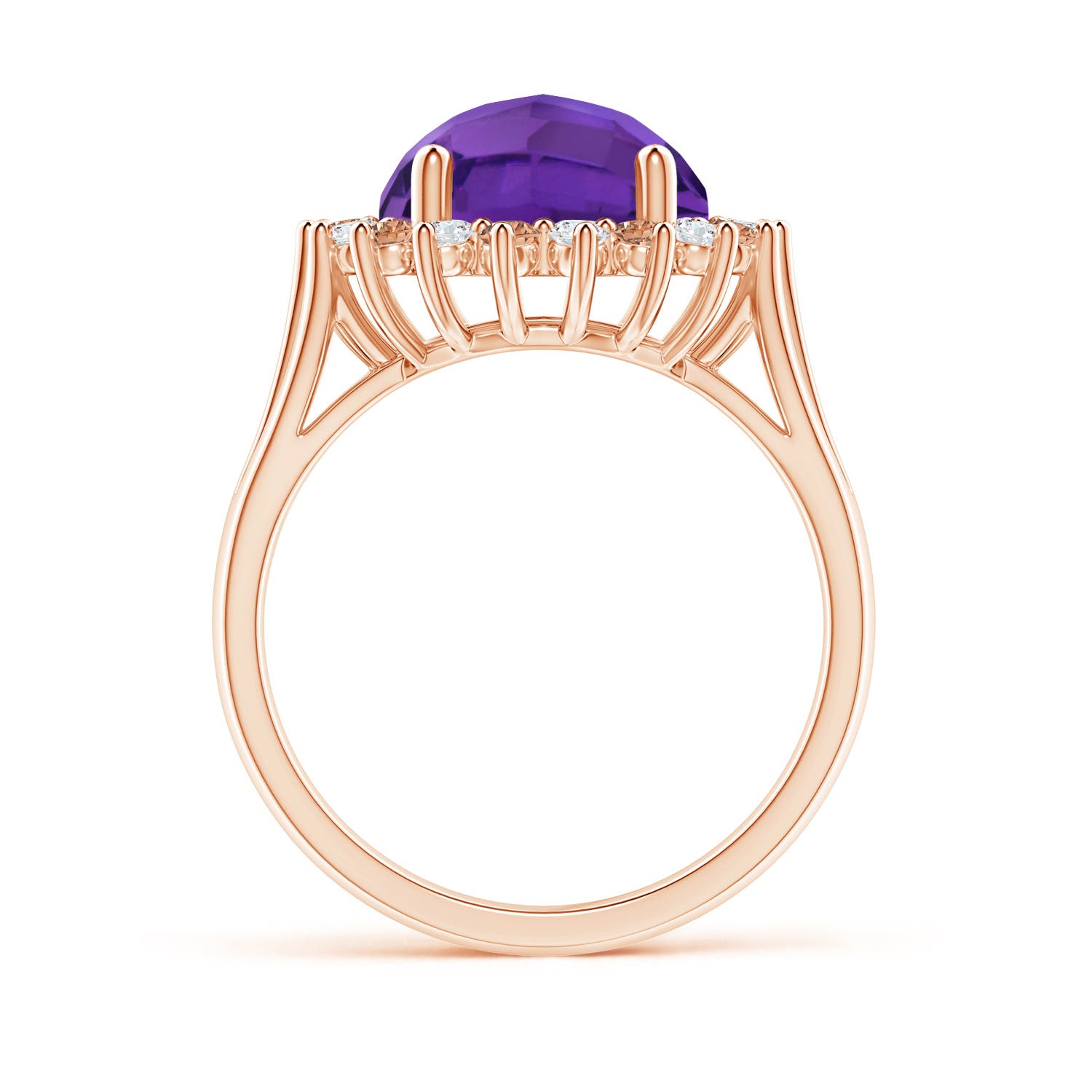 AAAA - Amethyst / 4.17 CT / 14 KT Rose Gold