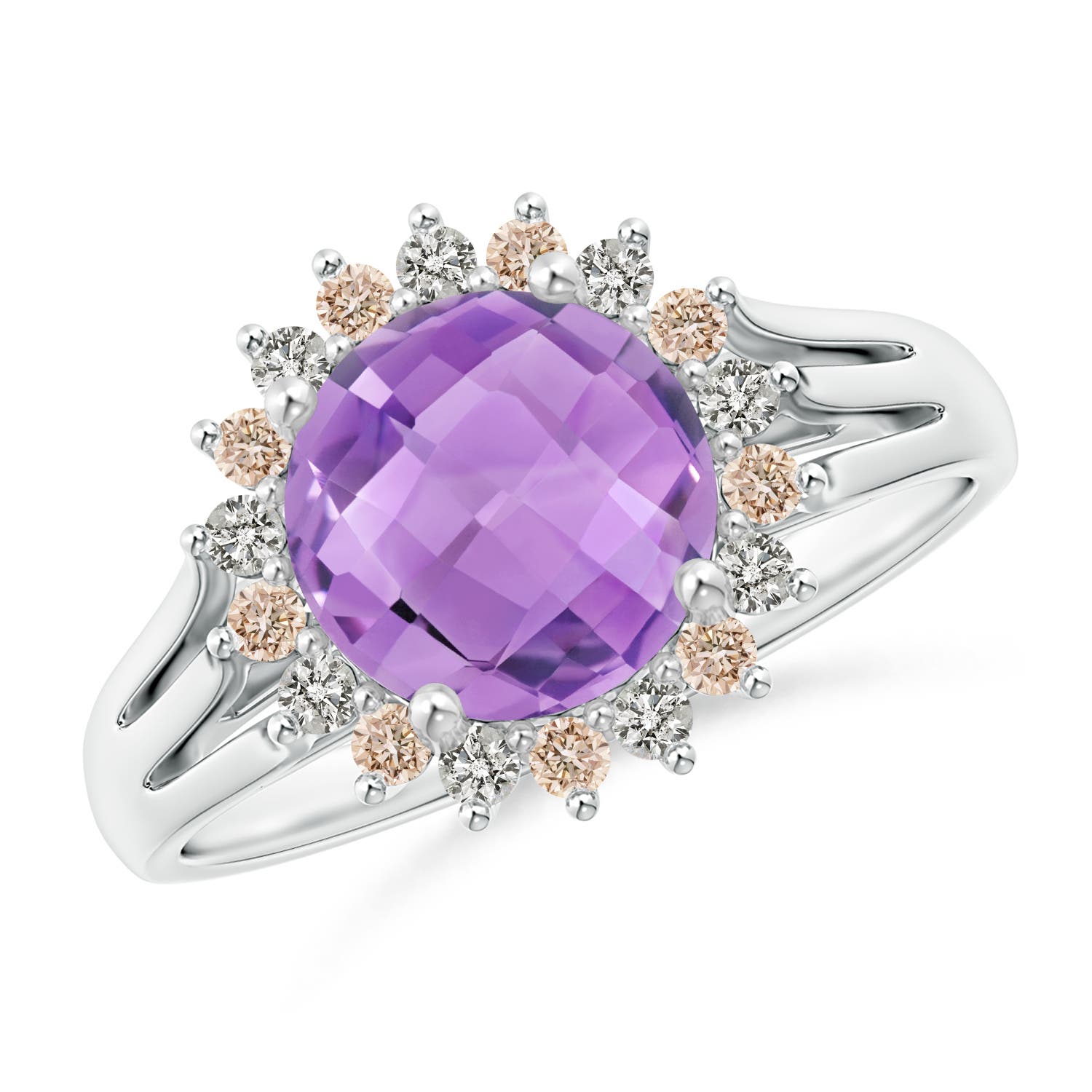 A - Amethyst / 2.1 CT / 14 KT White Gold