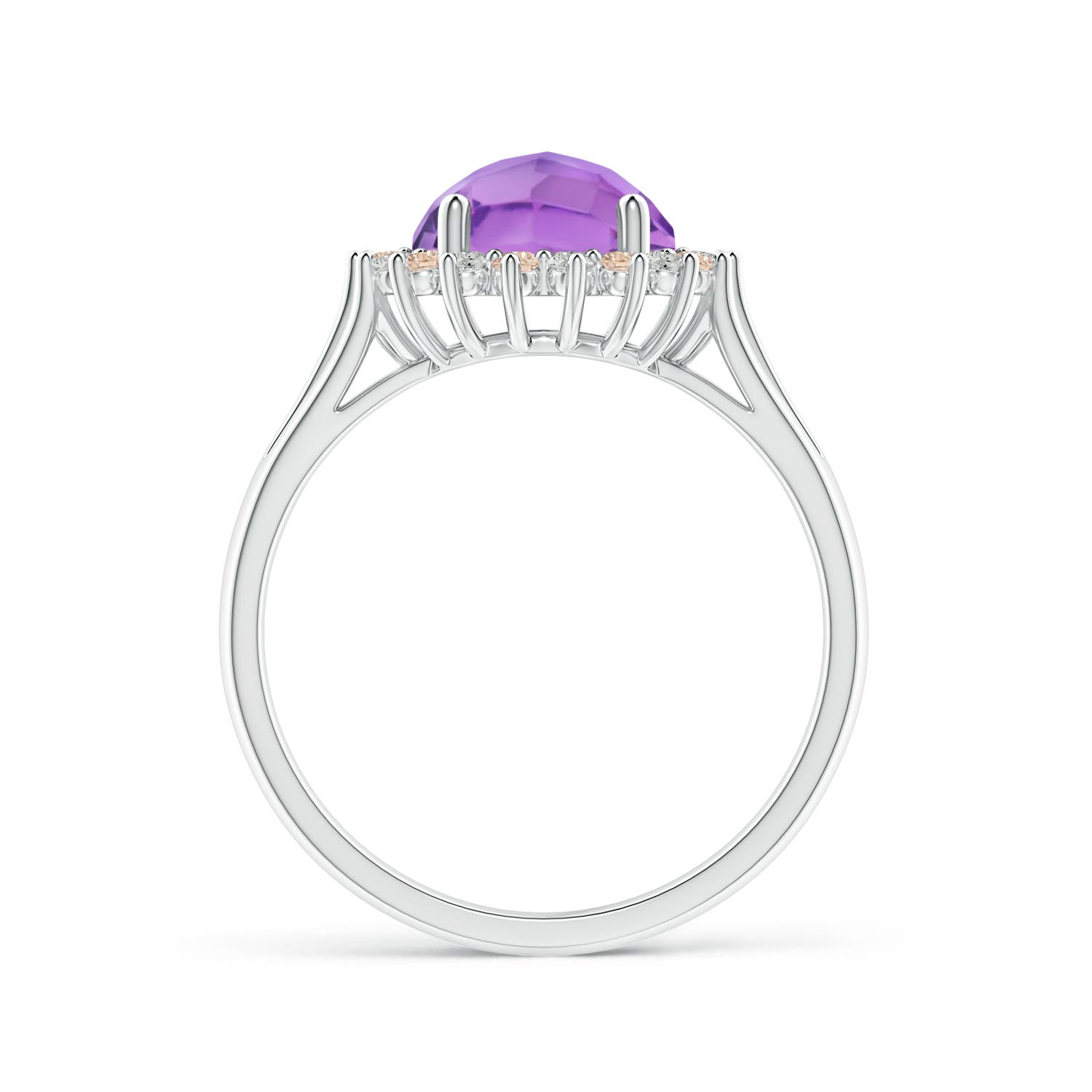A - Amethyst / 2.1 CT / 14 KT White Gold