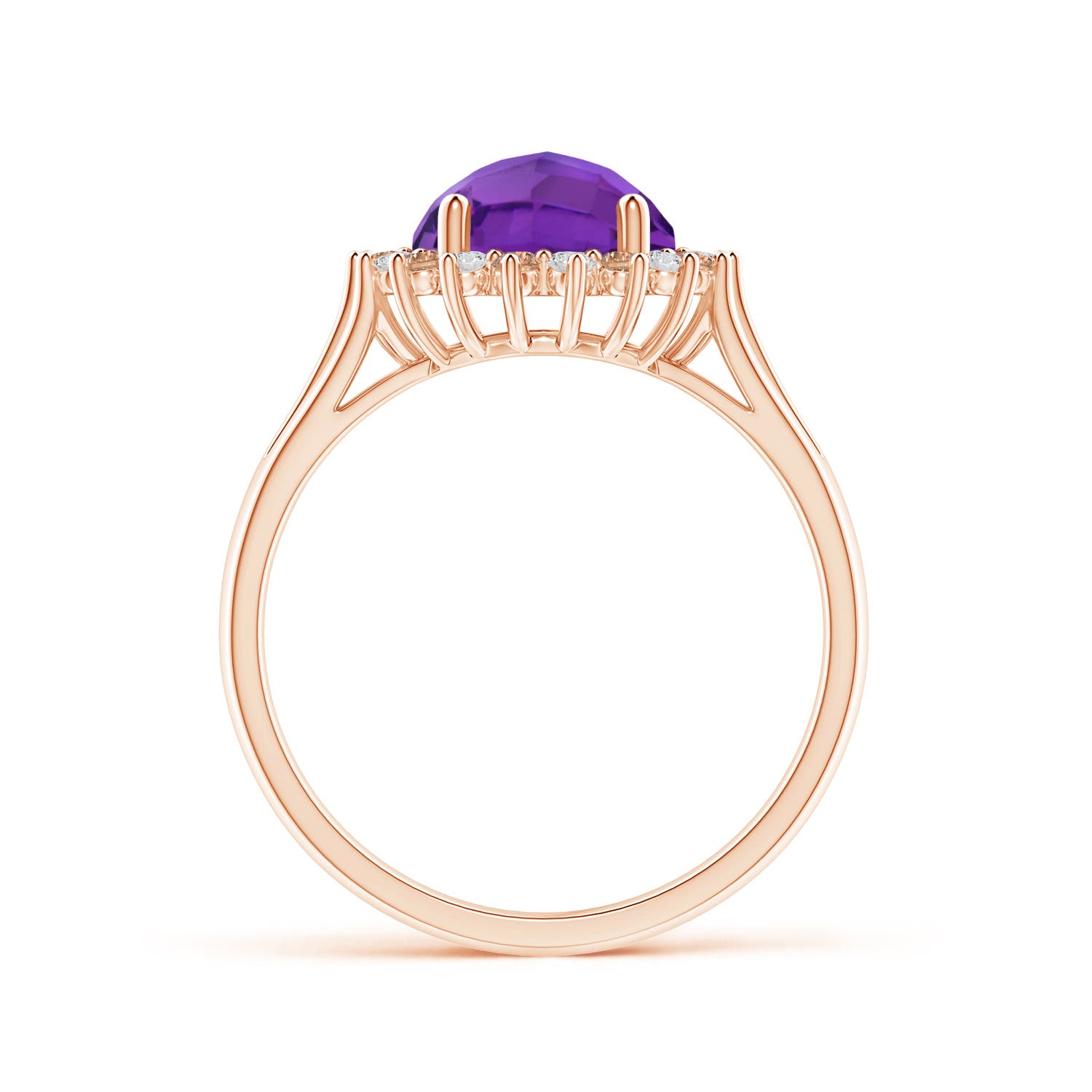 AAA - Amethyst / 2.1 CT / 14 KT Rose Gold