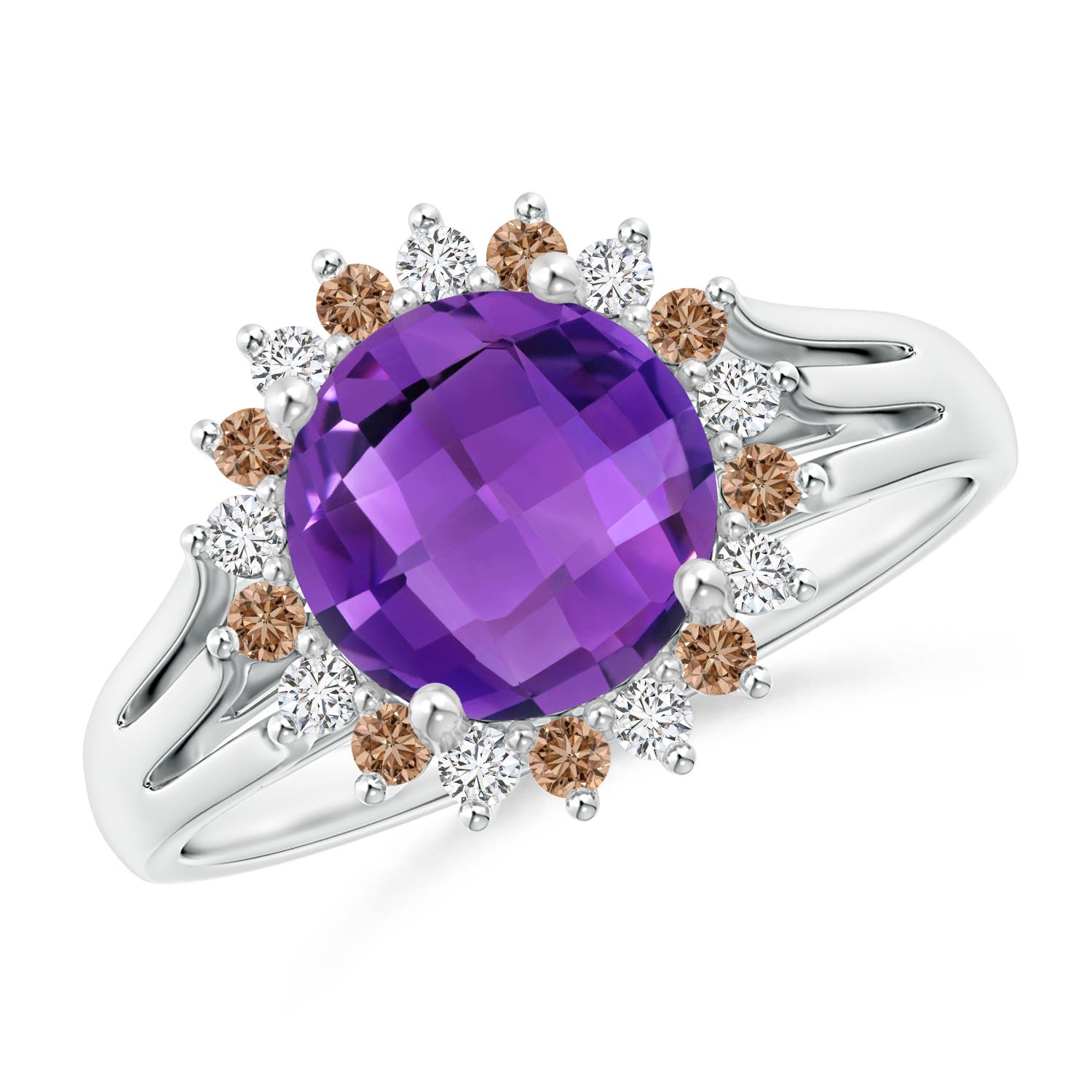 AAA - Amethyst / 2.1 CT / 14 KT White Gold