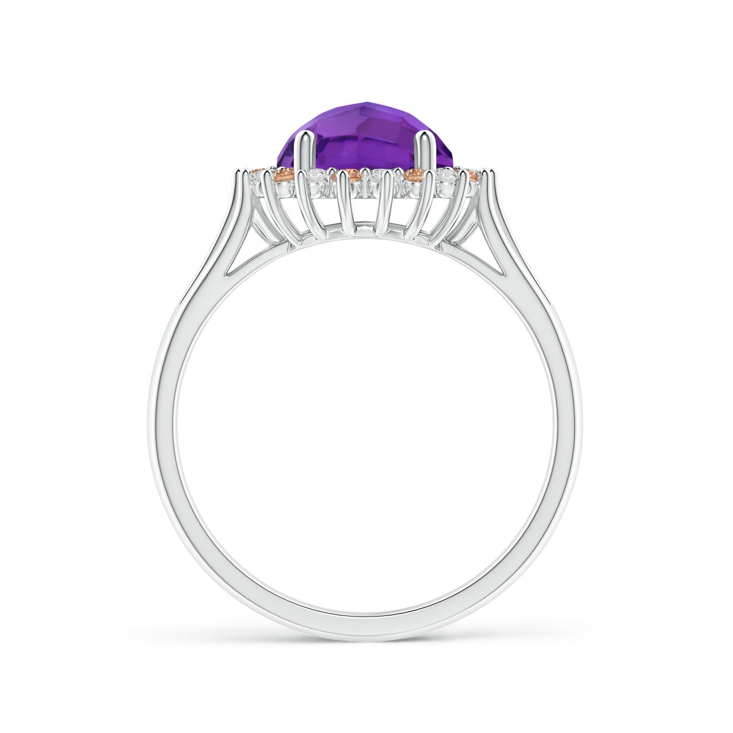 AAA - Amethyst / 2.1 CT / 14 KT White Gold