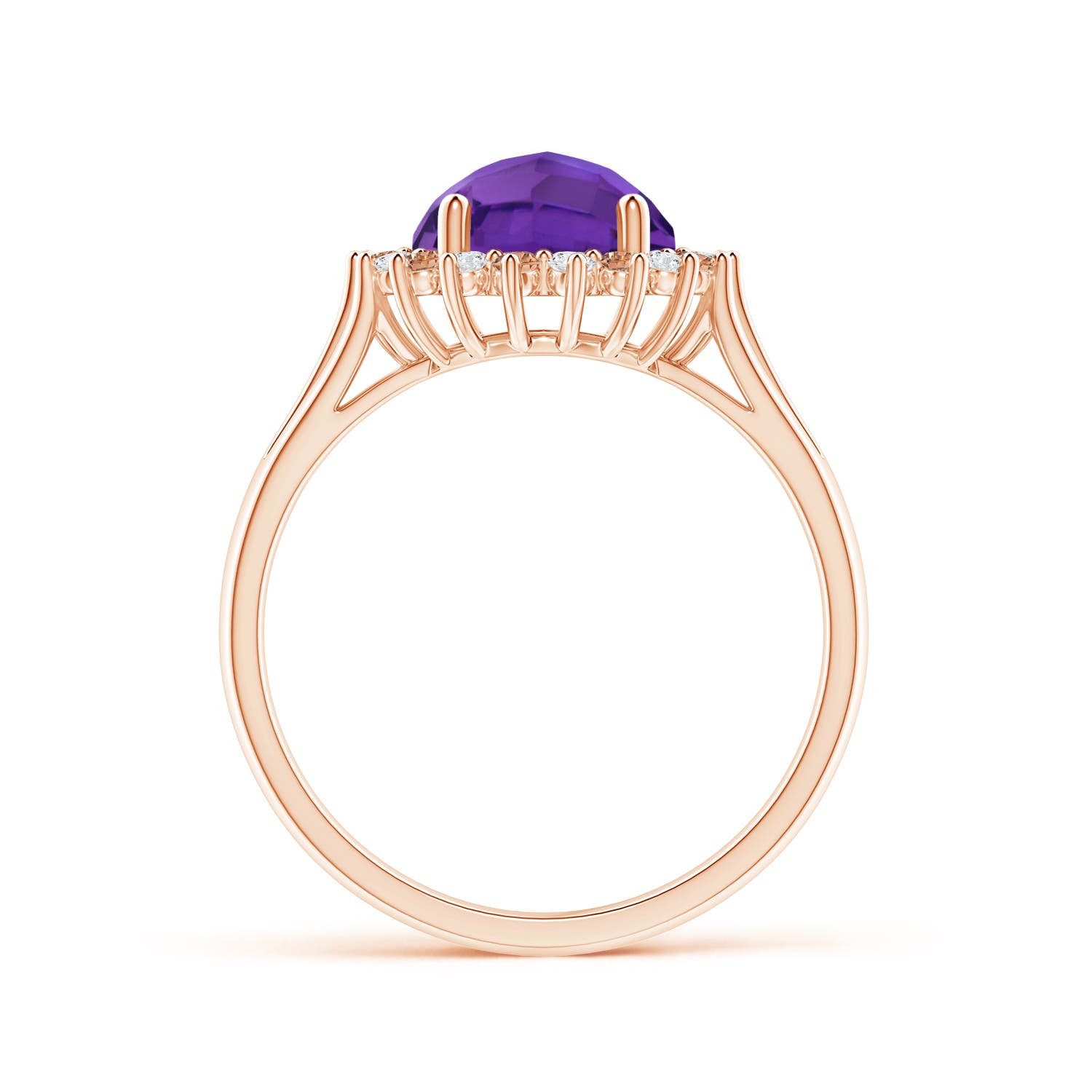 AAAA - Amethyst / 2.1 CT / 14 KT Rose Gold