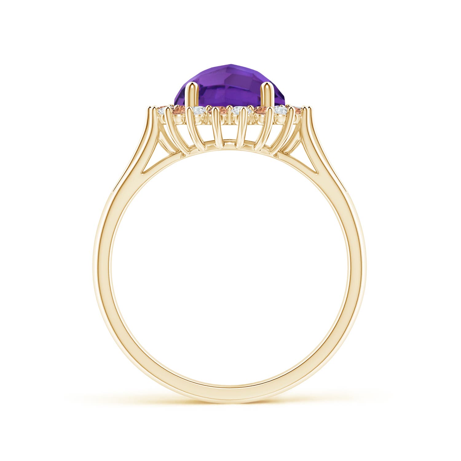 AAAA - Amethyst / 2.1 CT / 14 KT Yellow Gold