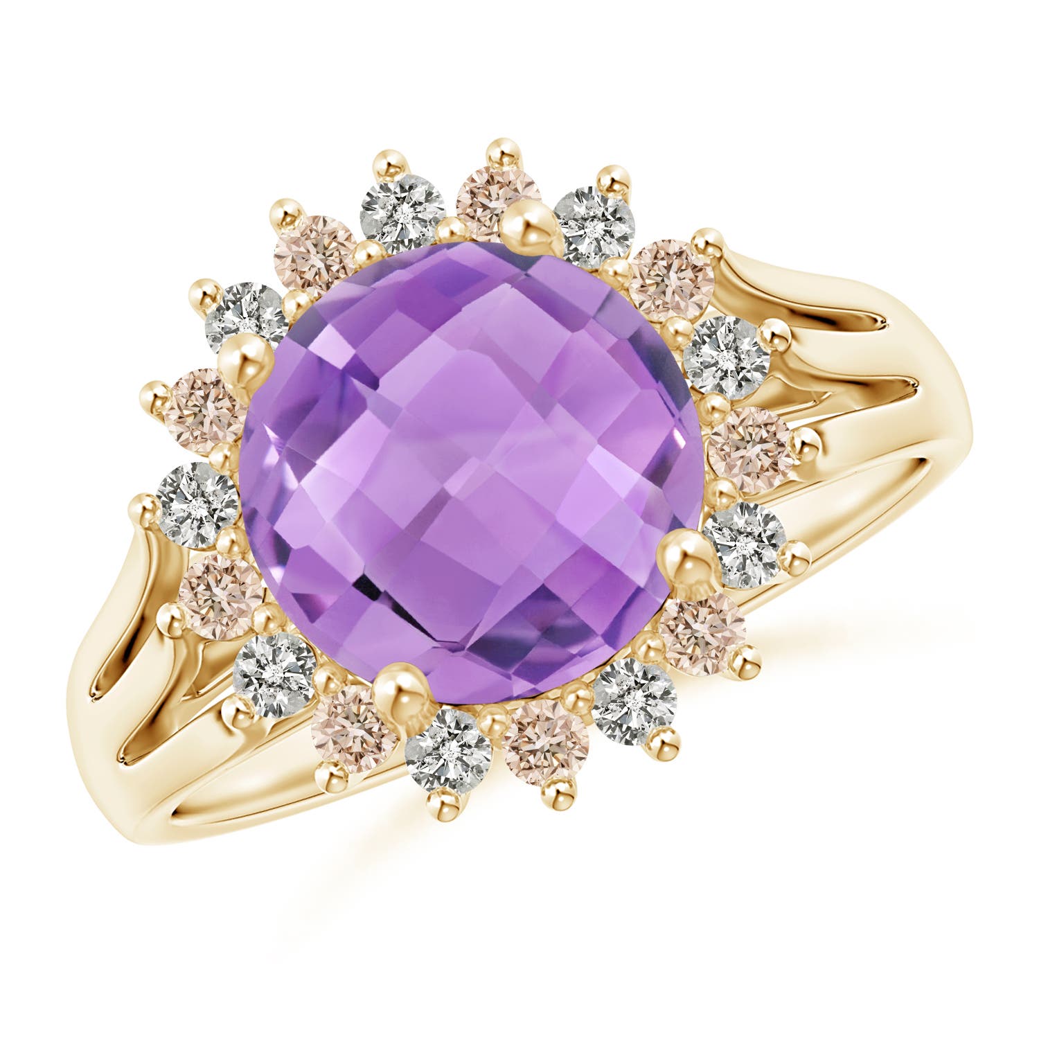 A - Amethyst / 3 CT / 14 KT Yellow Gold