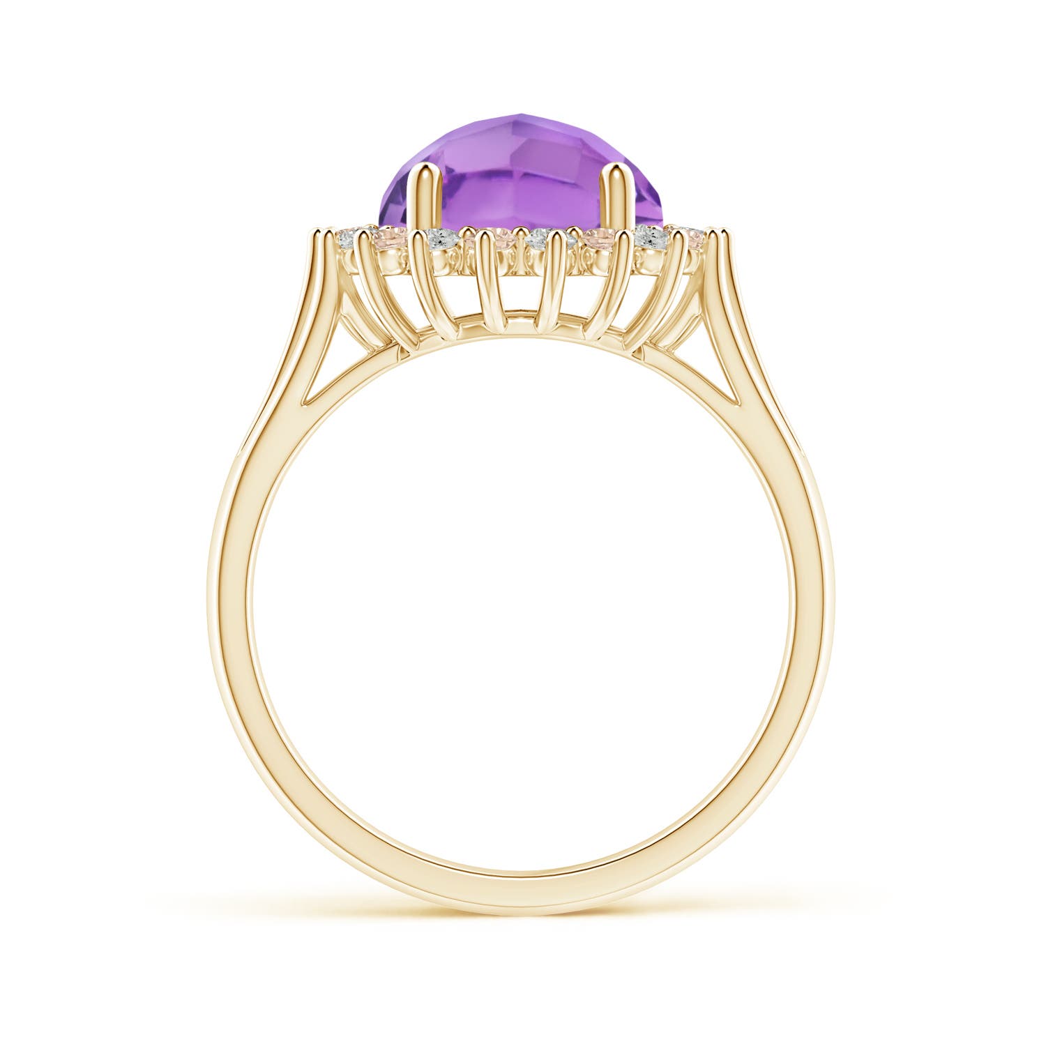 A - Amethyst / 3 CT / 14 KT Yellow Gold