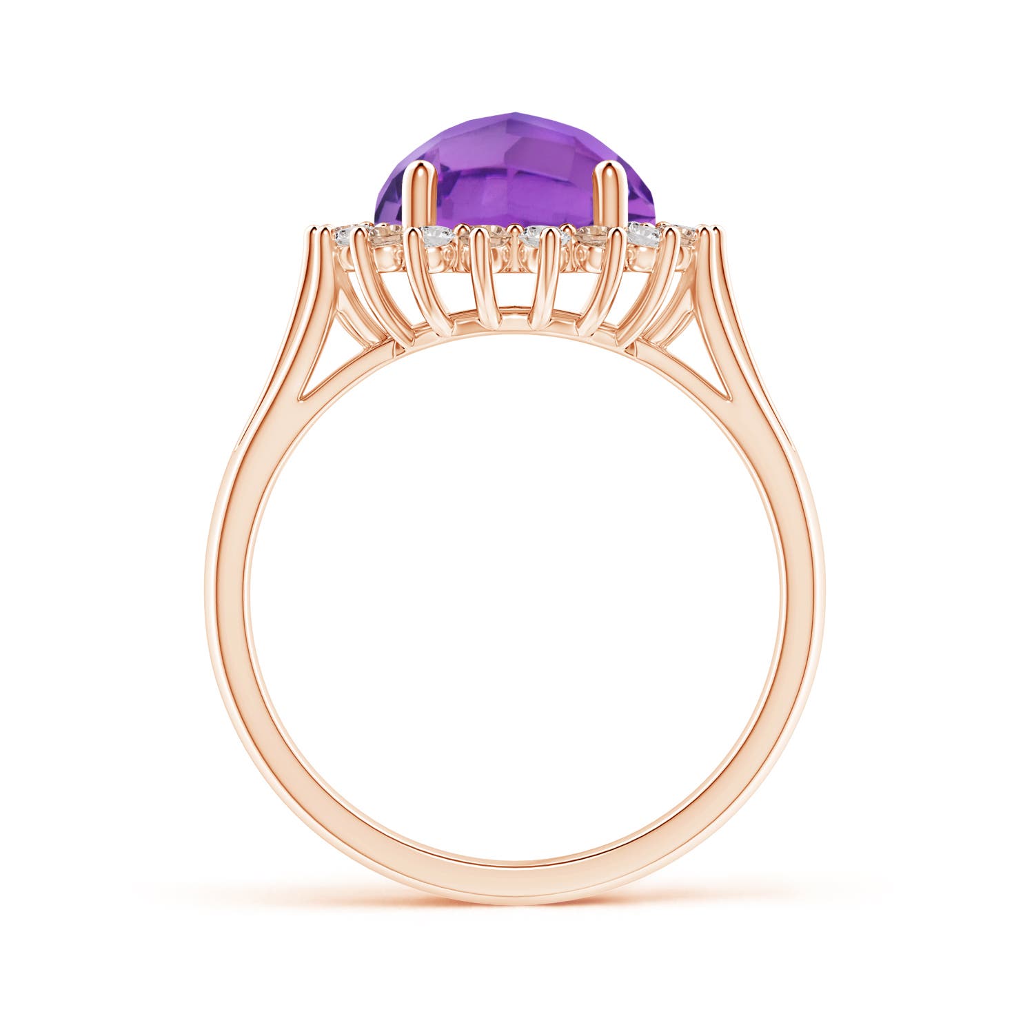 AA - Amethyst / 3 CT / 14 KT Rose Gold