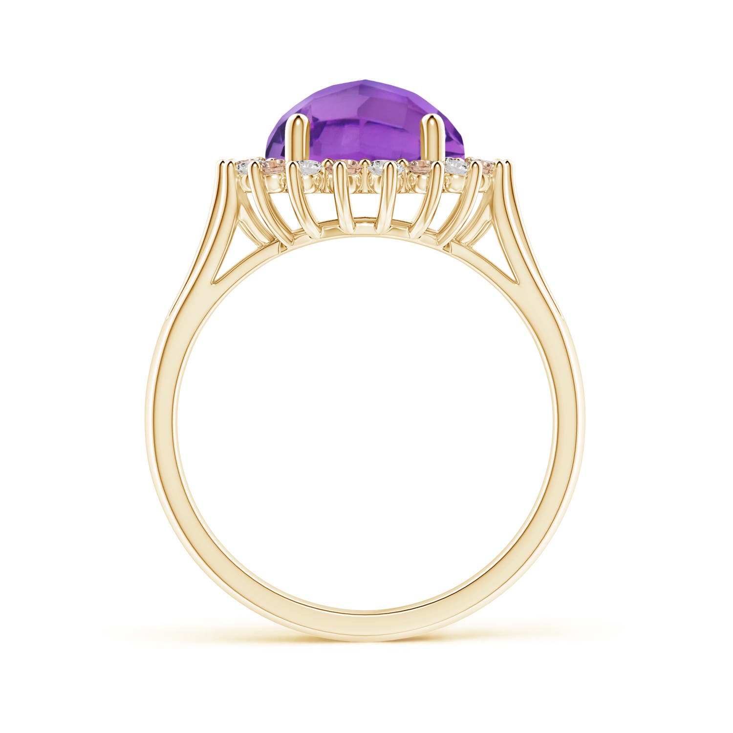 AA - Amethyst / 3 CT / 14 KT Yellow Gold