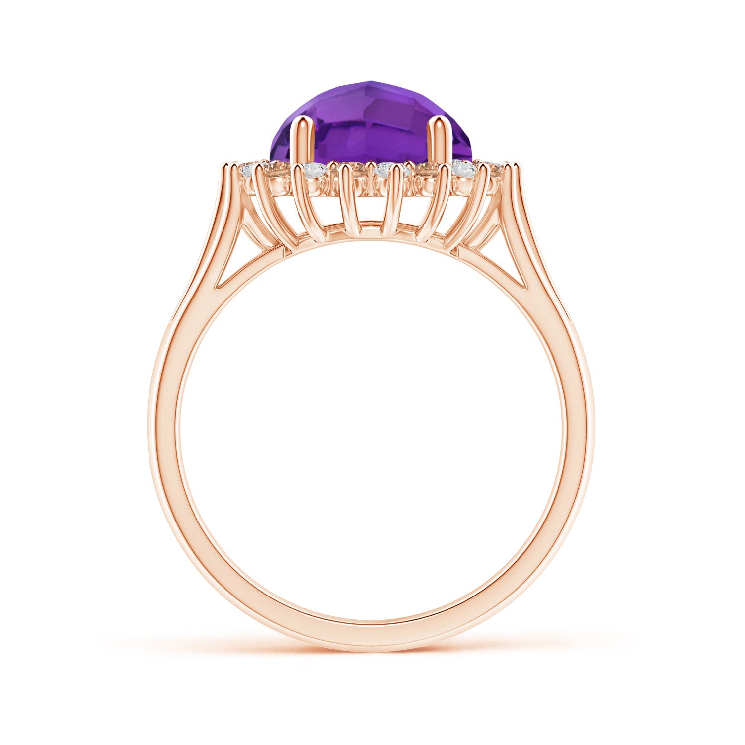 AAA - Amethyst / 3 CT / 14 KT Rose Gold