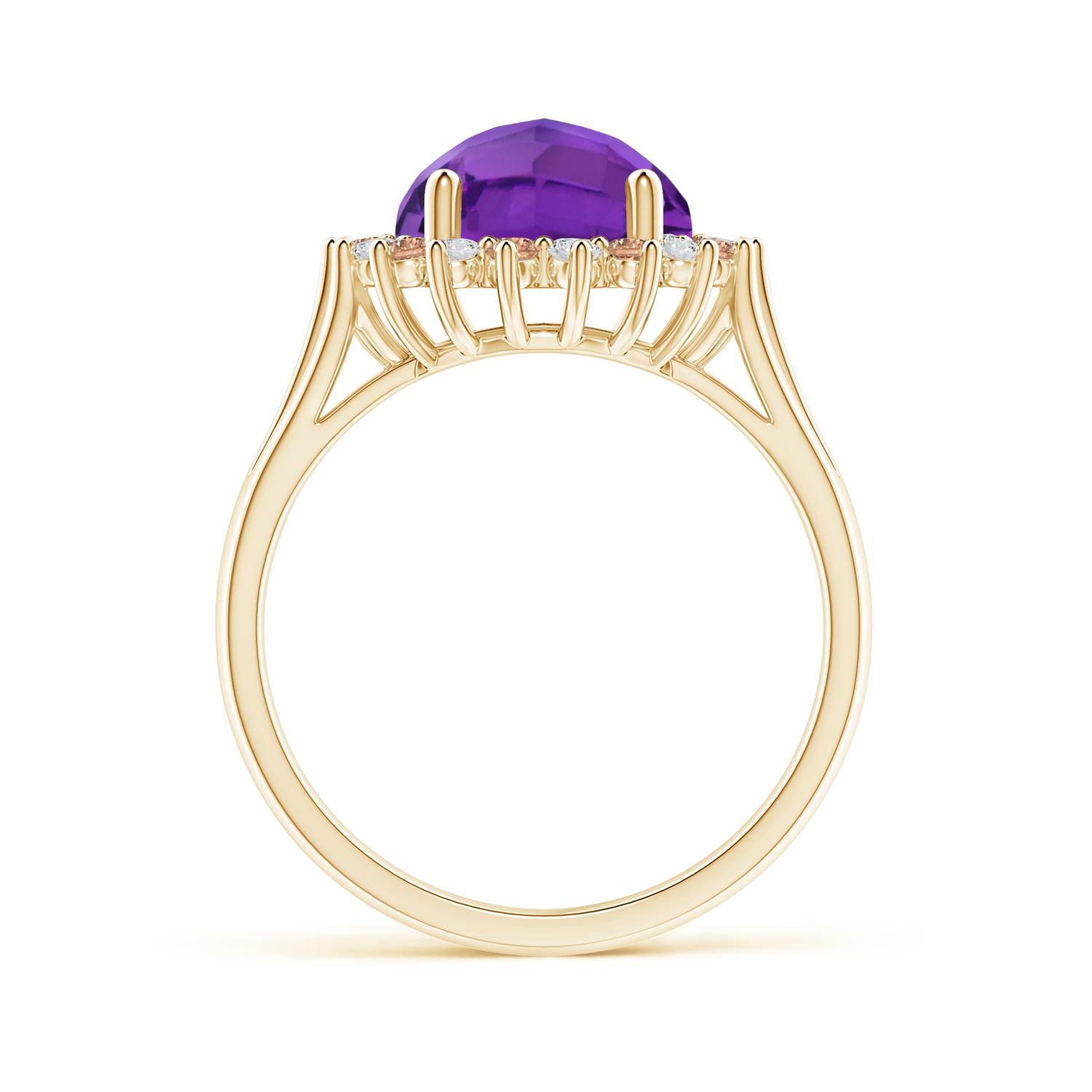 AAA - Amethyst / 3 CT / 14 KT Yellow Gold