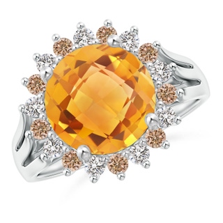 Round AA Citrine