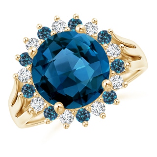 Round AAAA London Blue Topaz