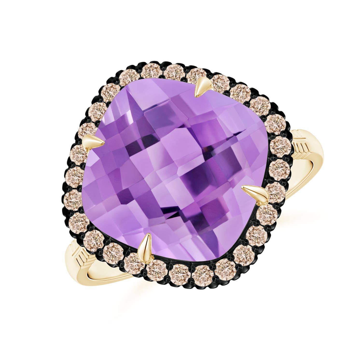 A - Amethyst / 4.98 CT / 14 KT Yellow Gold