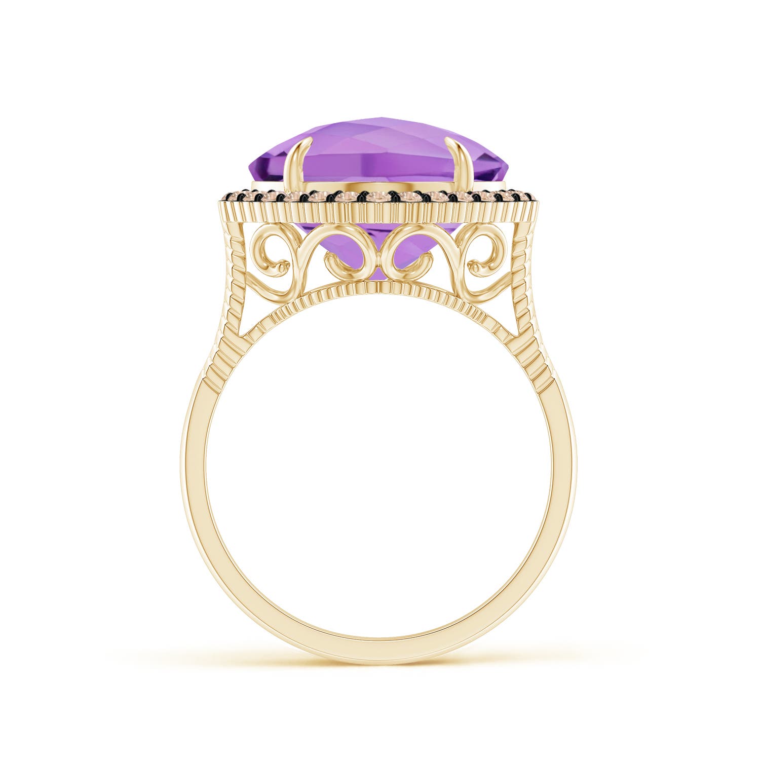 A - Amethyst / 4.98 CT / 14 KT Yellow Gold