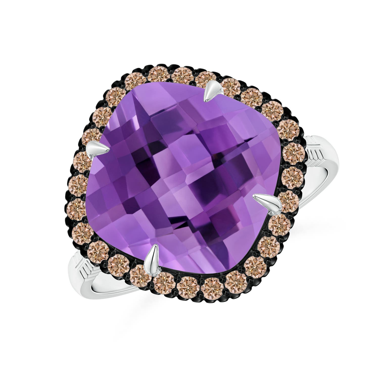 AA - Amethyst / 4.98 CT / 14 KT White Gold