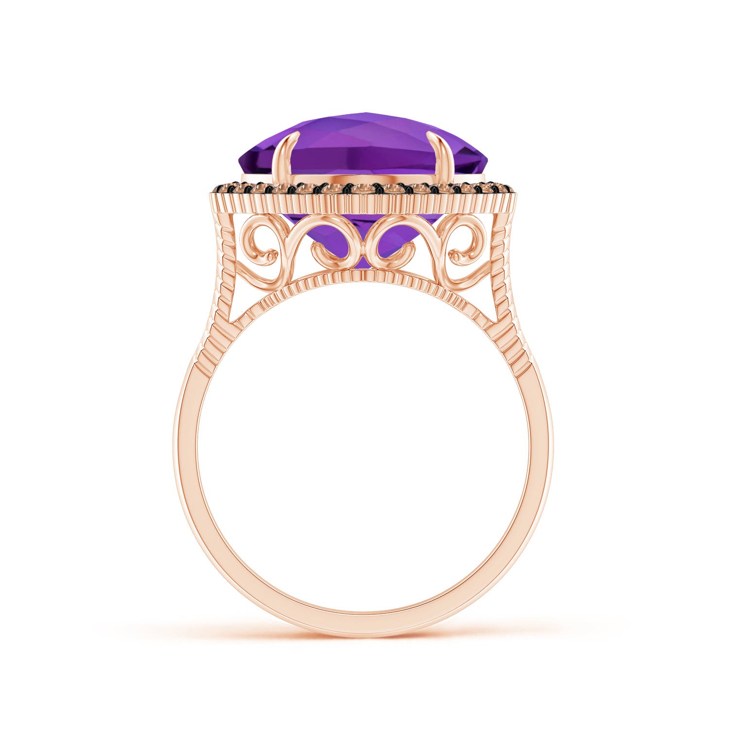 AAA - Amethyst / 4.98 CT / 14 KT Rose Gold