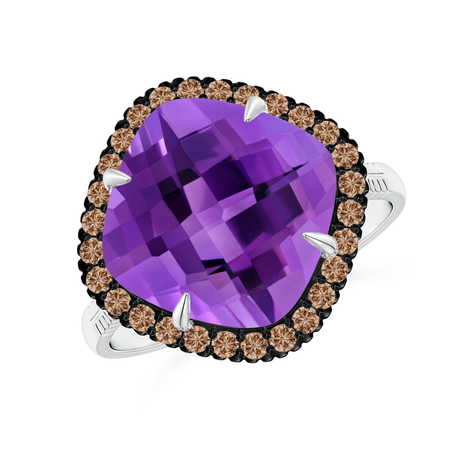 AAA - Amethyst / 4.98 CT / 14 KT White Gold