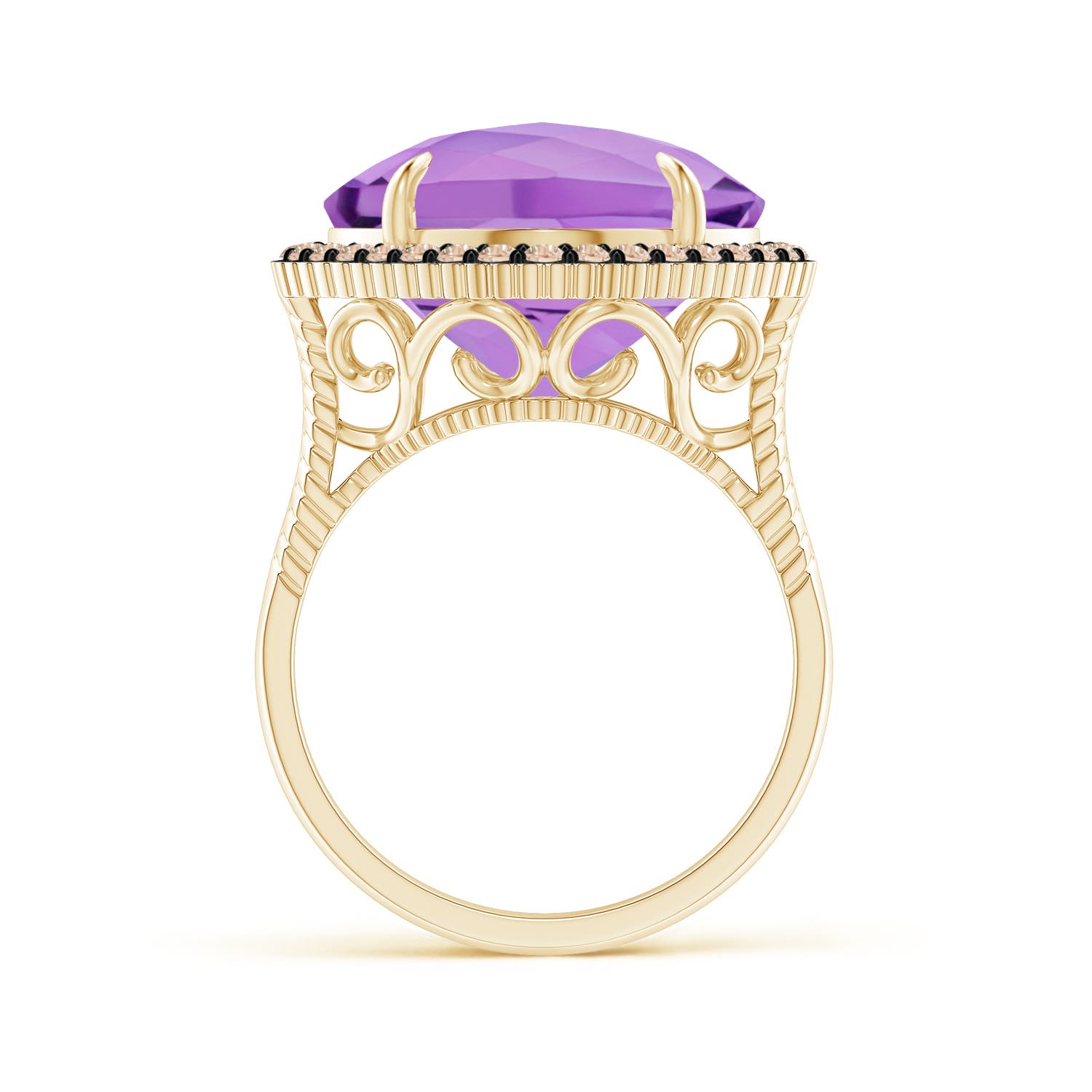 A - Amethyst / 8.38 CT / 14 KT Yellow Gold