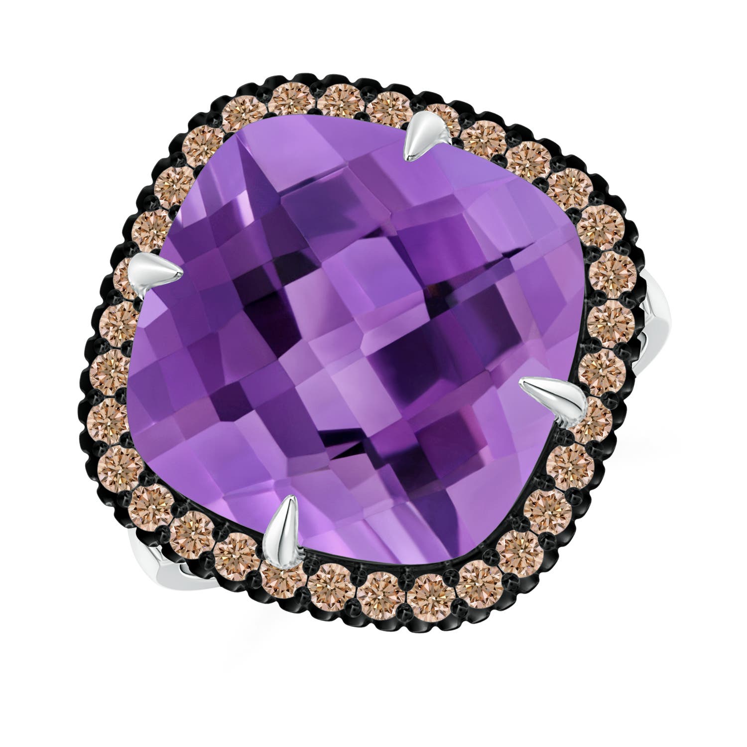 AA - Amethyst / 8.38 CT / 14 KT White Gold