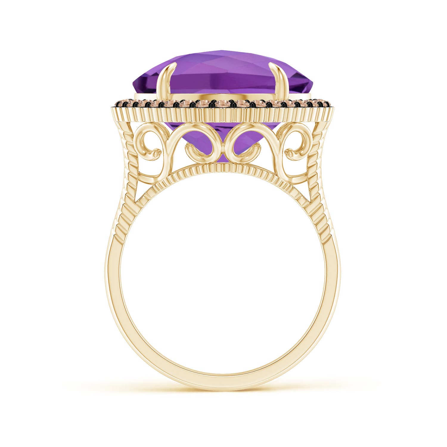 AA - Amethyst / 8.38 CT / 14 KT Yellow Gold