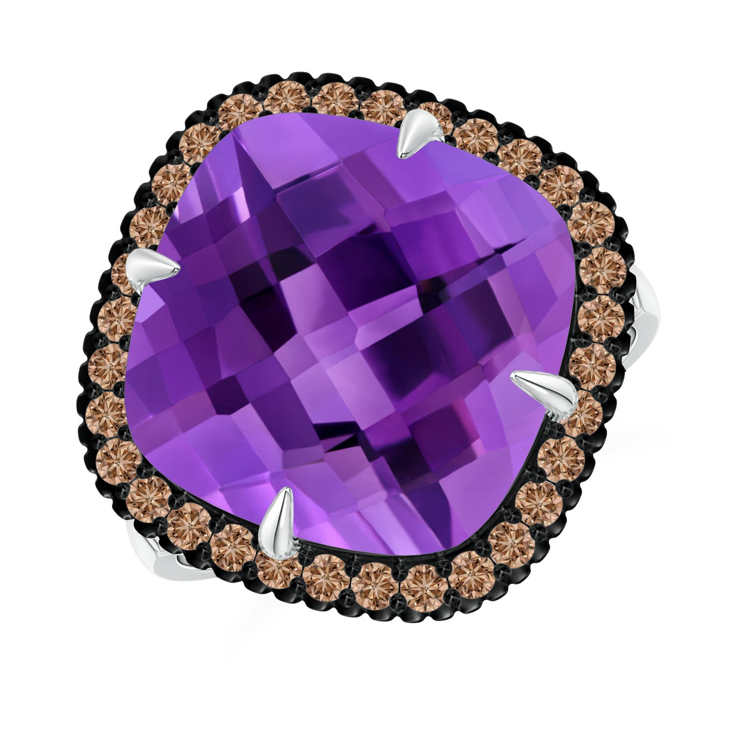 AAA - Amethyst / 8.38 CT / 14 KT White Gold