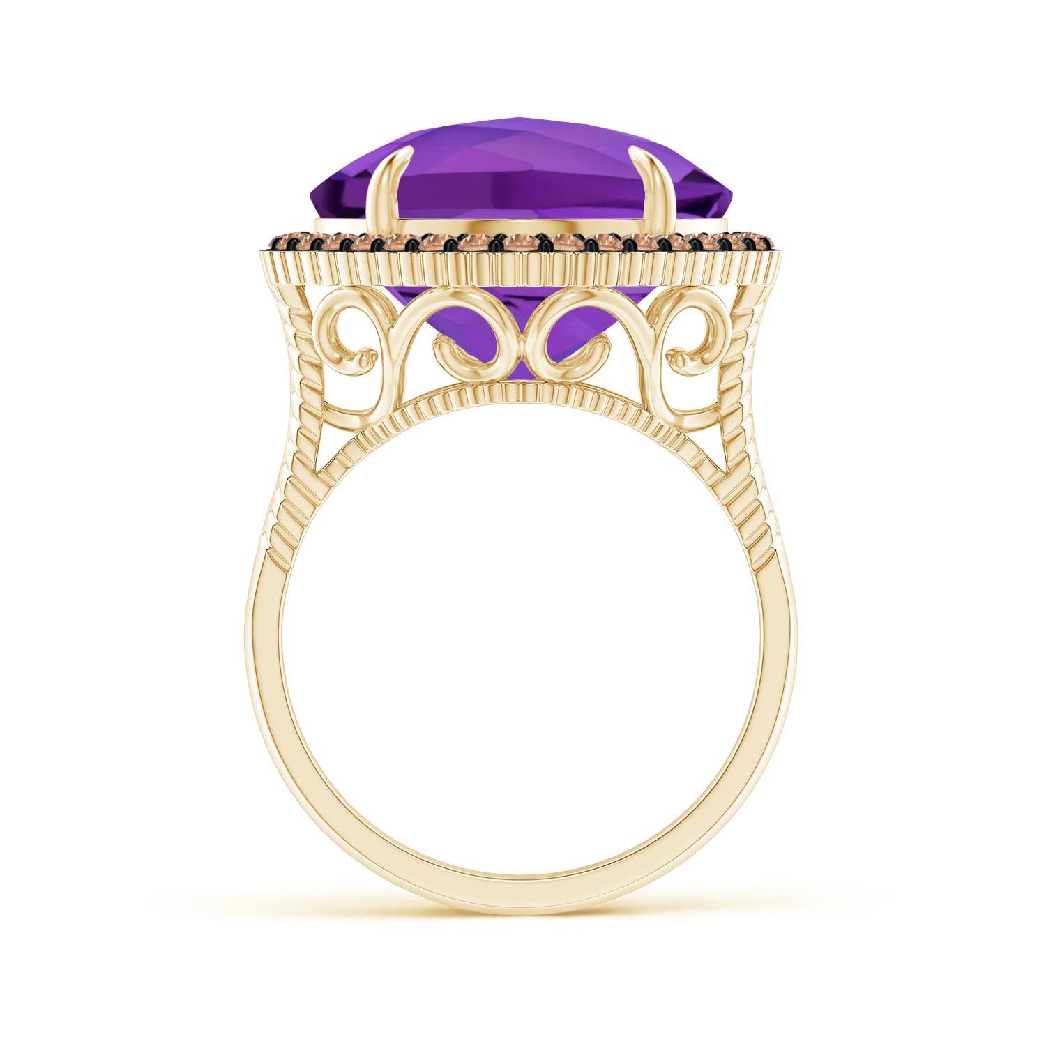 AAA - Amethyst / 8.38 CT / 14 KT Yellow Gold