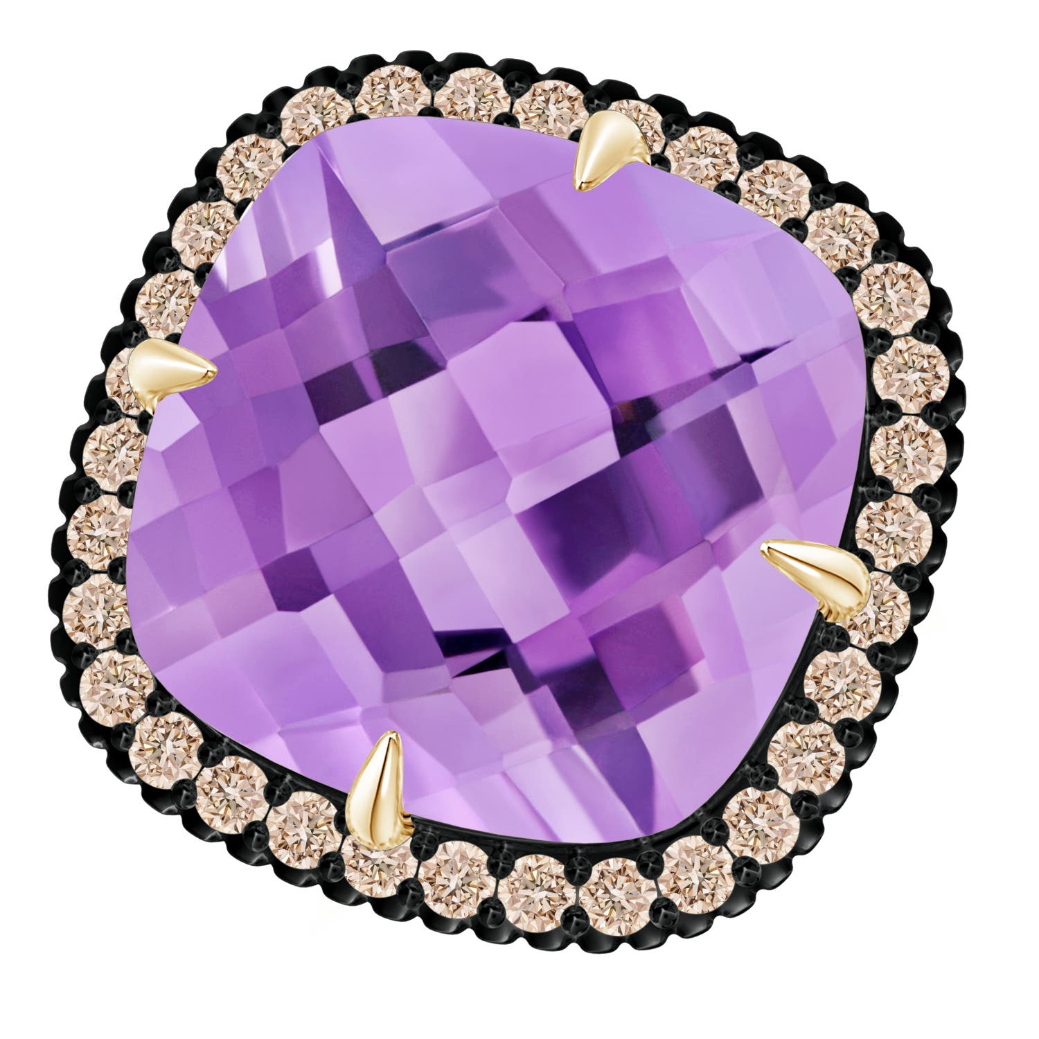 A - Amethyst / 14.08 CT / 14 KT Yellow Gold