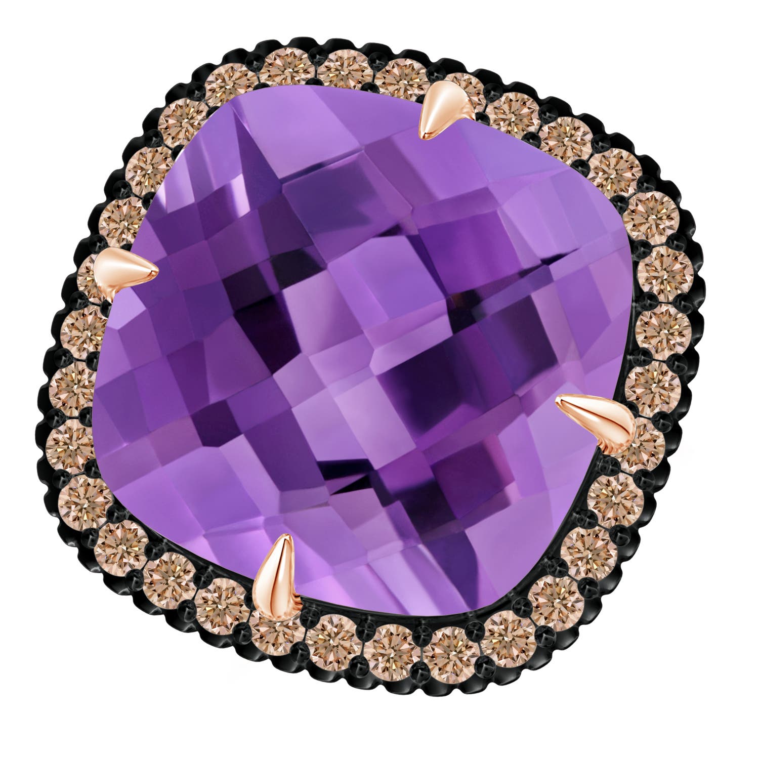 AA - Amethyst / 14.08 CT / 14 KT Rose Gold