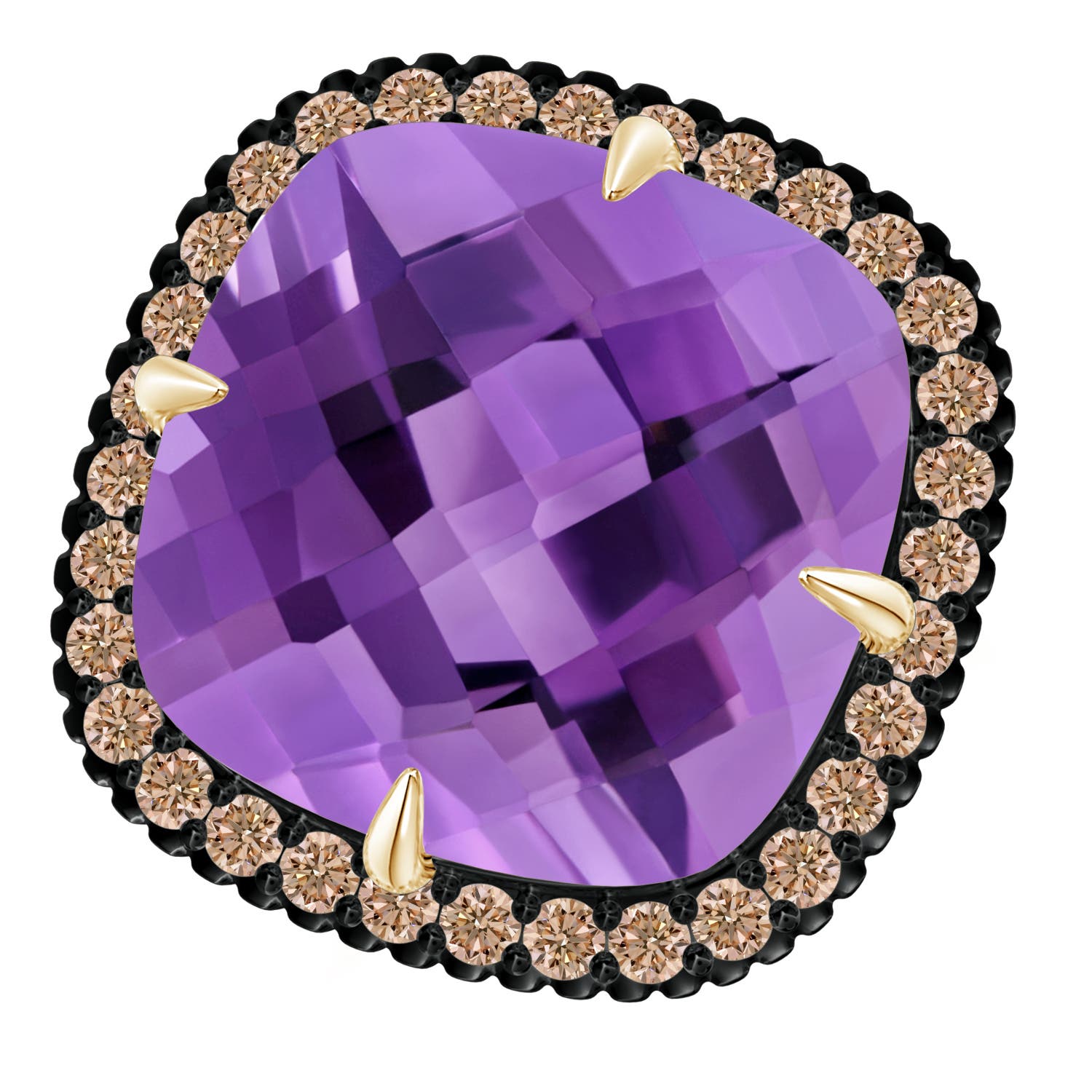 AA - Amethyst / 14.08 CT / 14 KT Yellow Gold