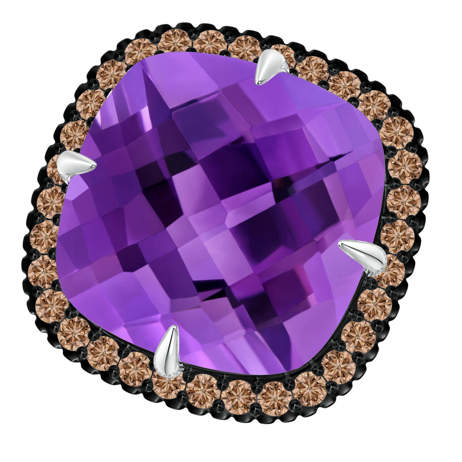 AAA - Amethyst / 14.08 CT / 14 KT White Gold