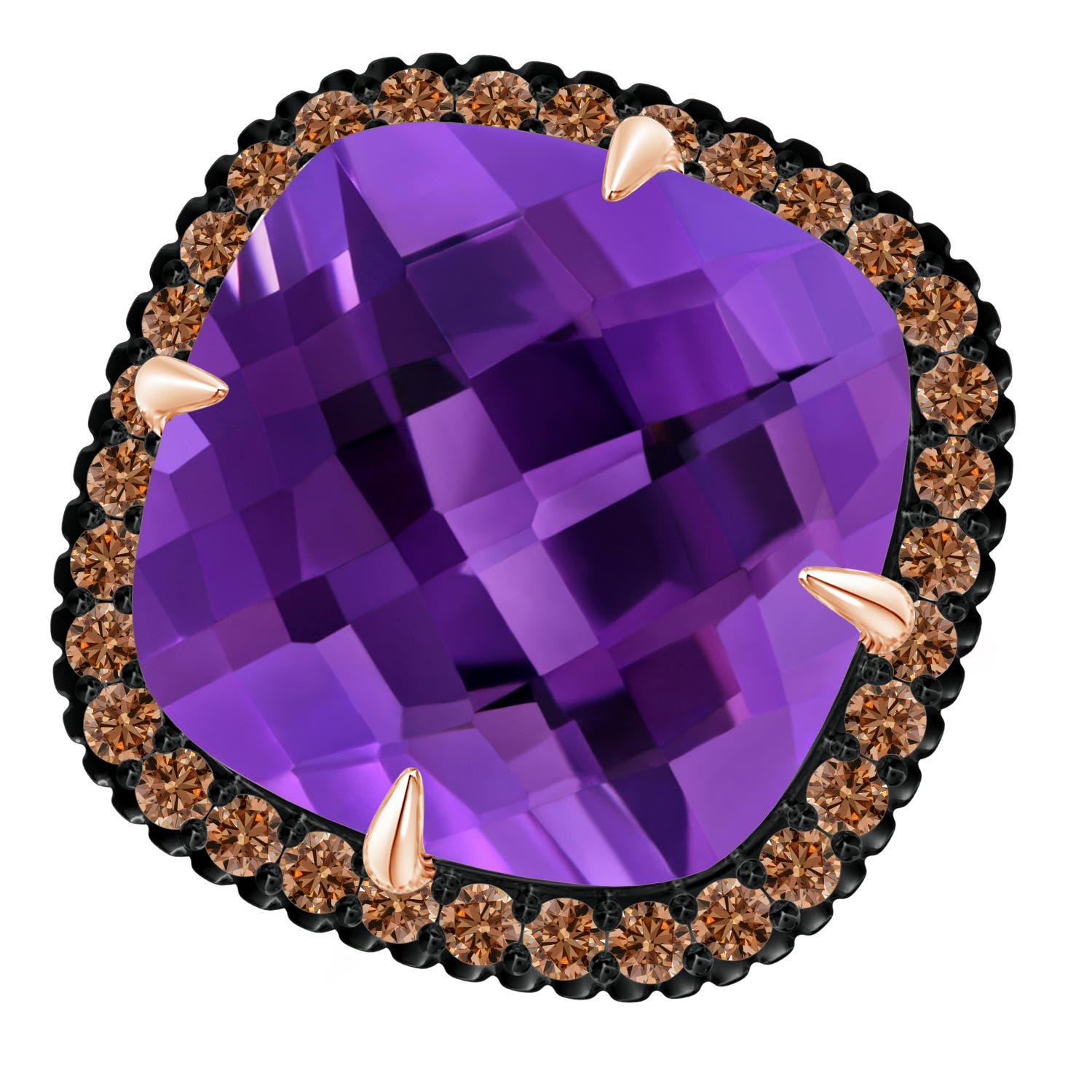 AAAA - Amethyst / 14.08 CT / 14 KT Rose Gold