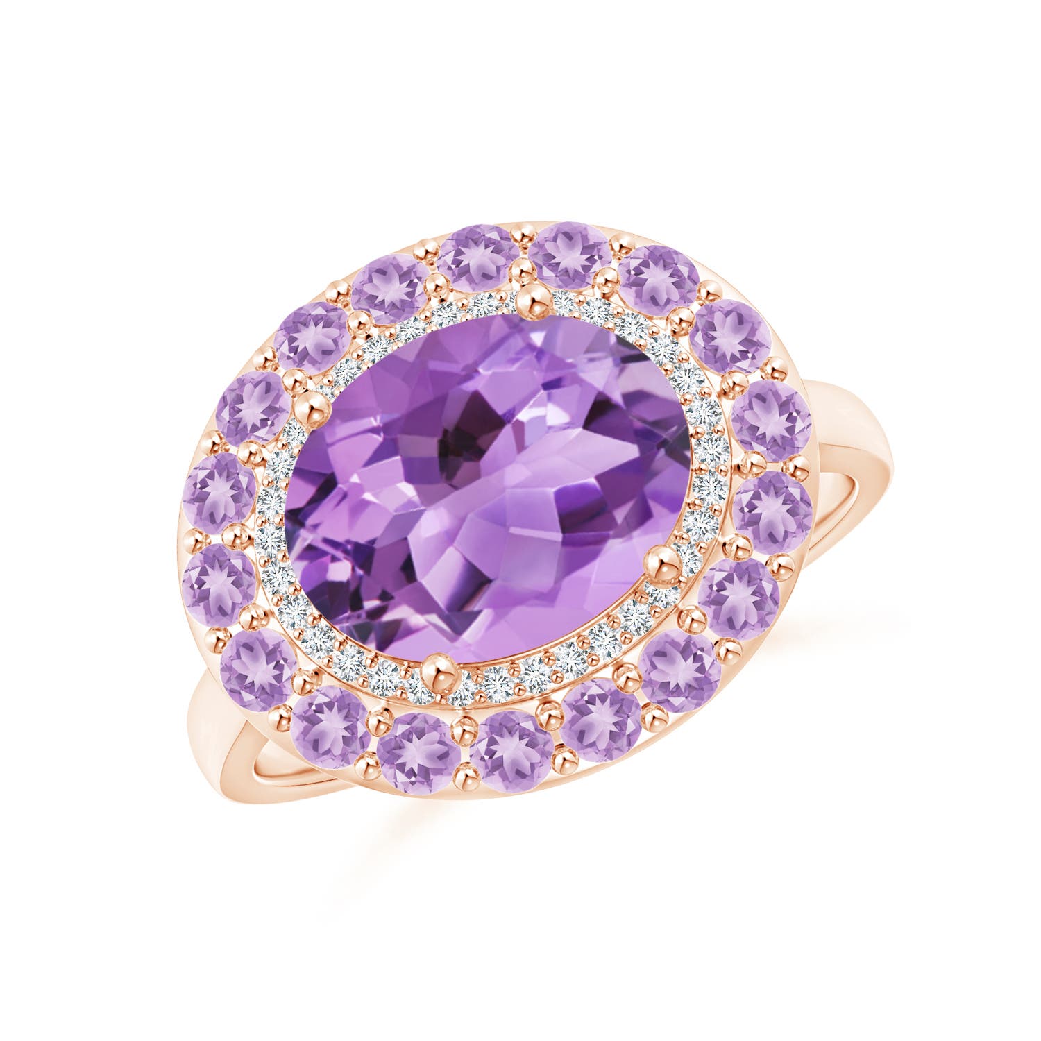 A - Amethyst / 2.93 CT / 14 KT Rose Gold