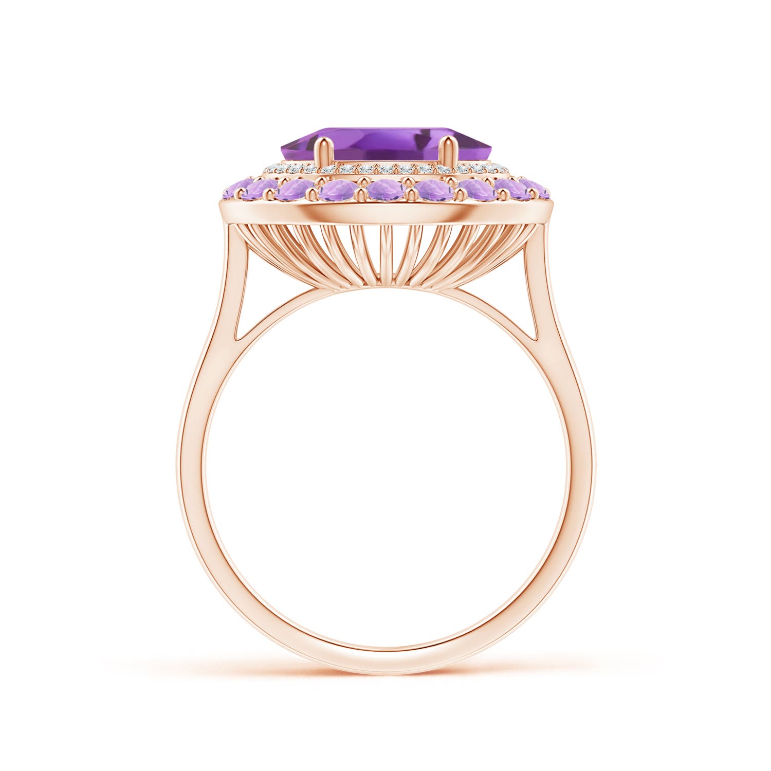 A - Amethyst / 2.93 CT / 14 KT Rose Gold