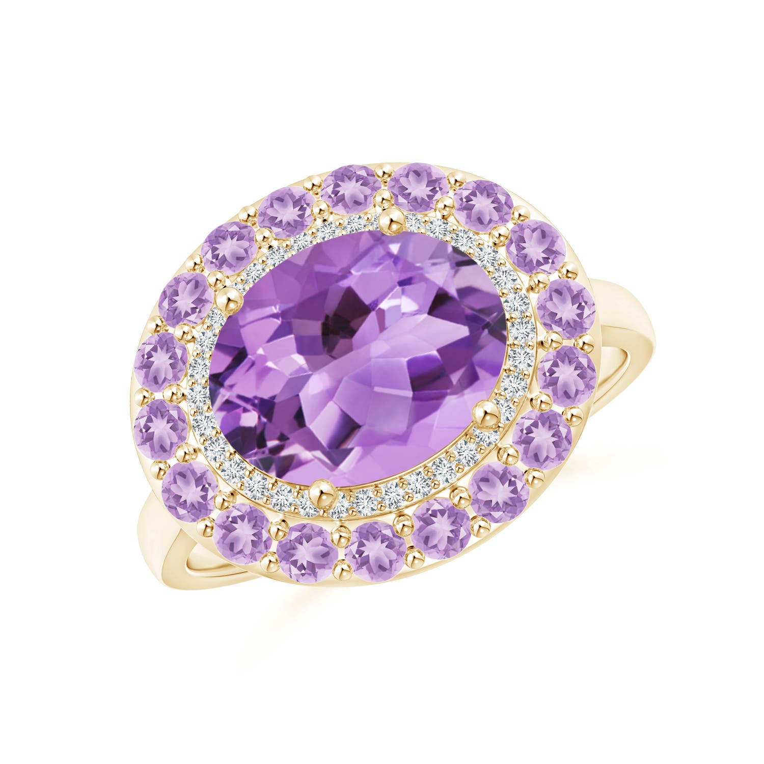 A - Amethyst / 2.93 CT / 14 KT Yellow Gold