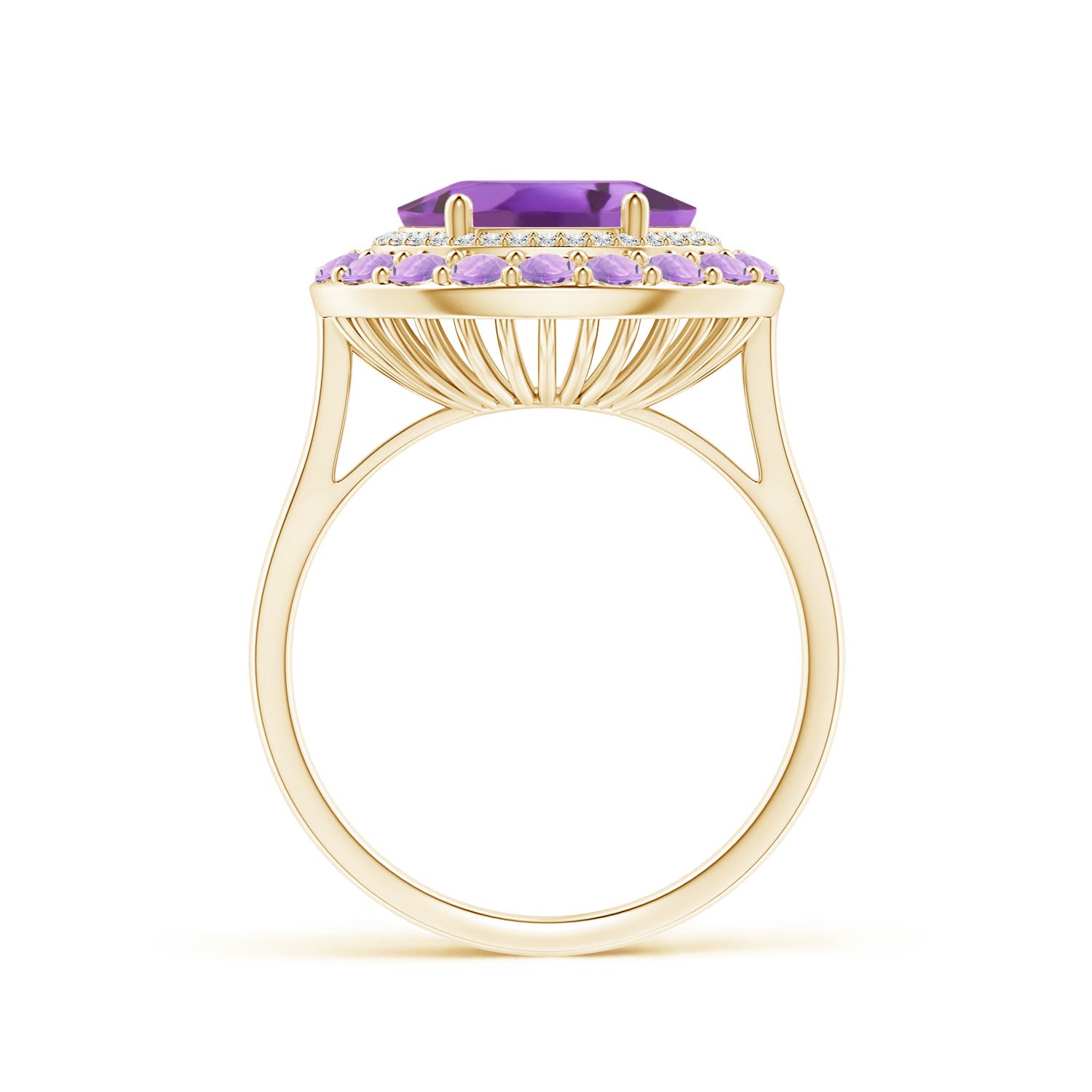 A - Amethyst / 2.93 CT / 14 KT Yellow Gold