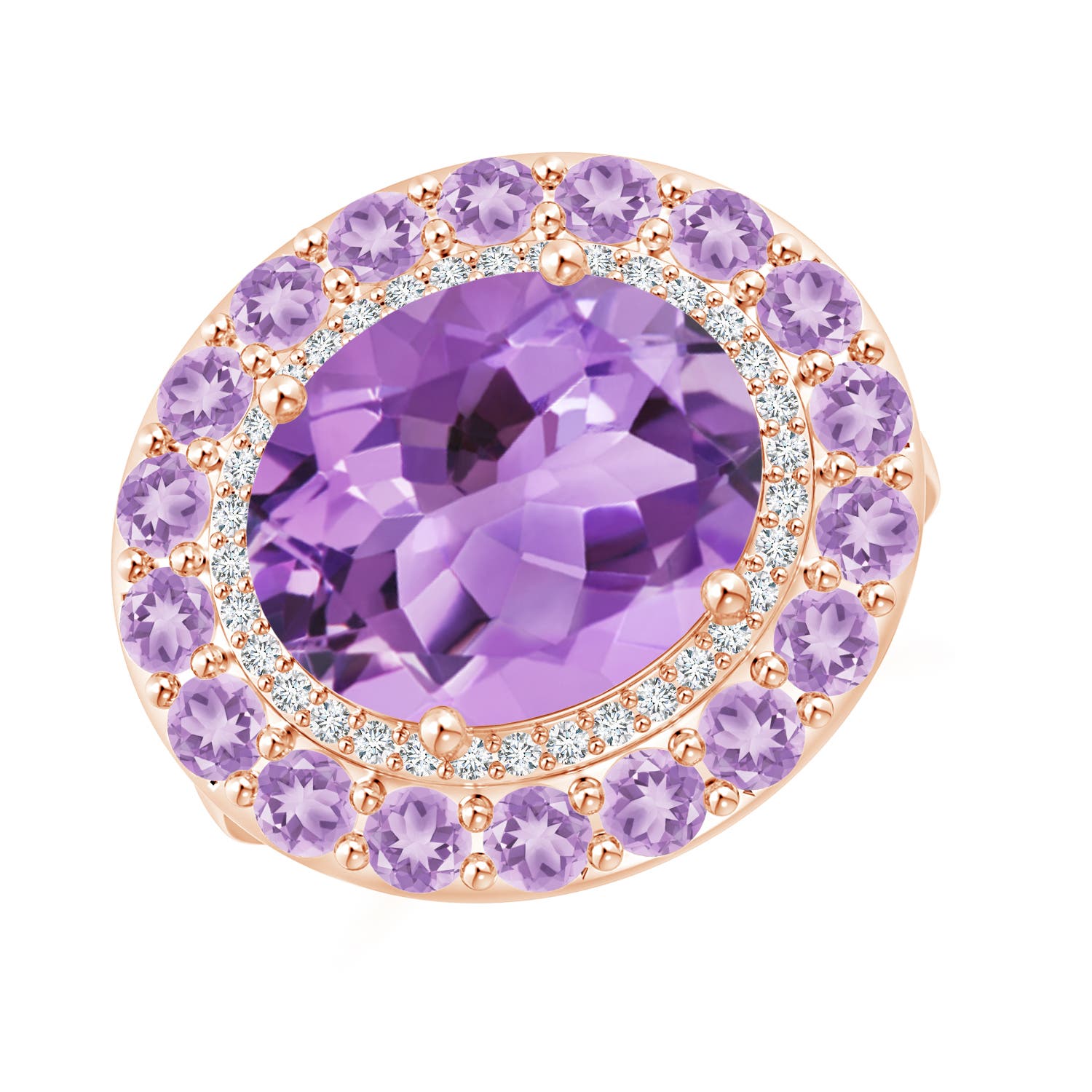 A - Amethyst / 5.55 CT / 14 KT Rose Gold