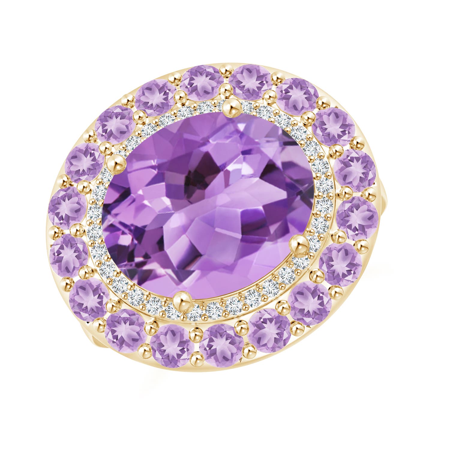 A - Amethyst / 5.55 CT / 14 KT Yellow Gold