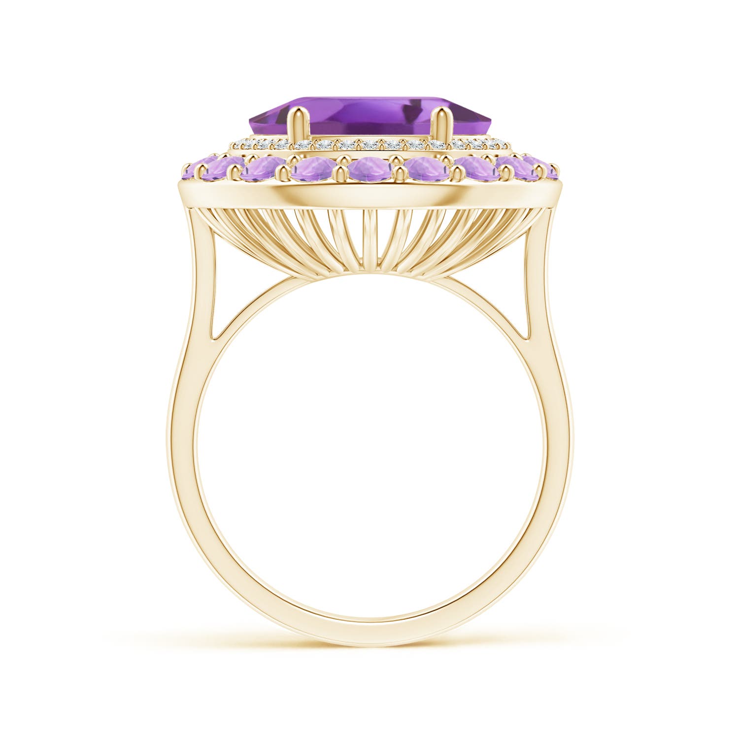 A - Amethyst / 5.55 CT / 14 KT Yellow Gold