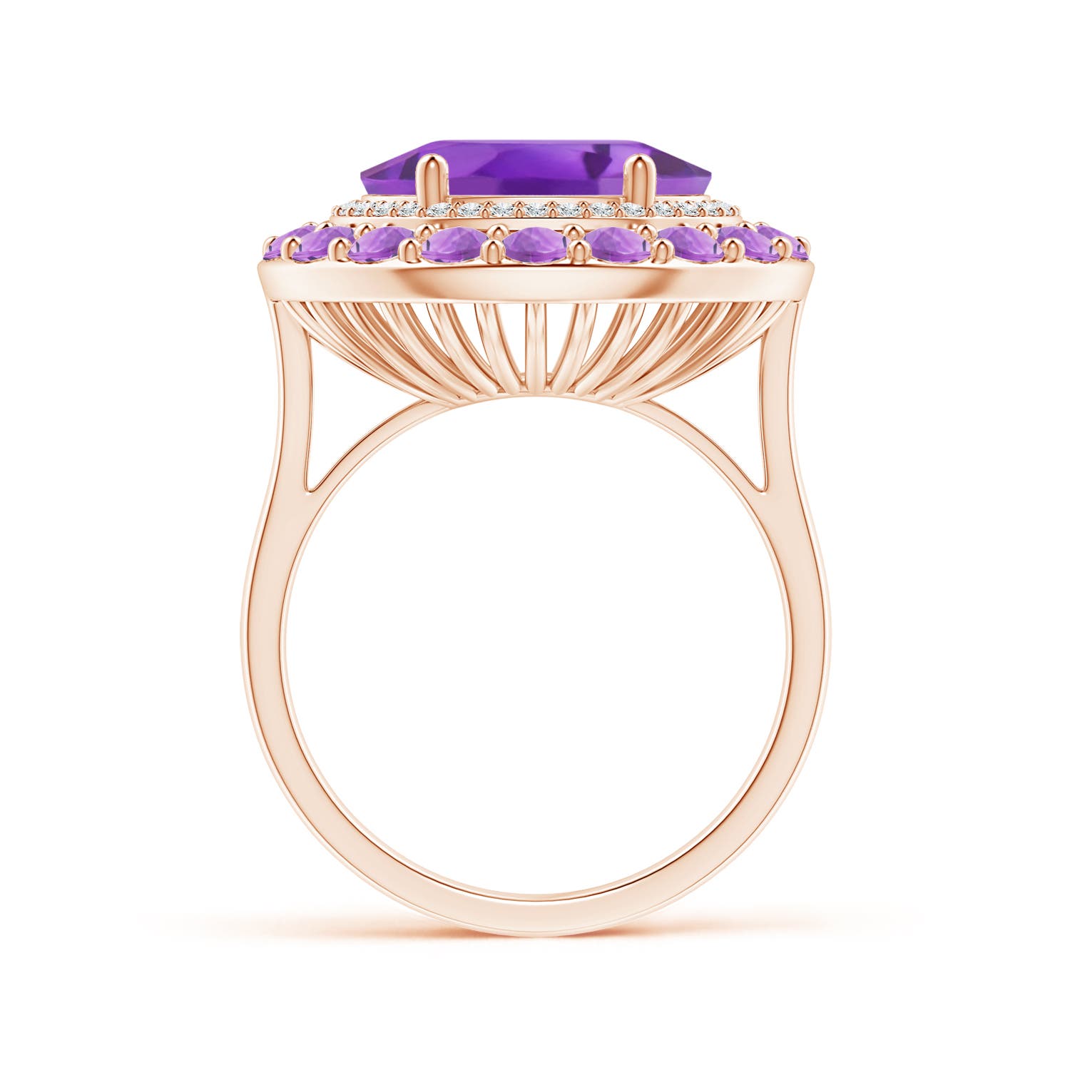 AA - Amethyst / 5.55 CT / 14 KT Rose Gold