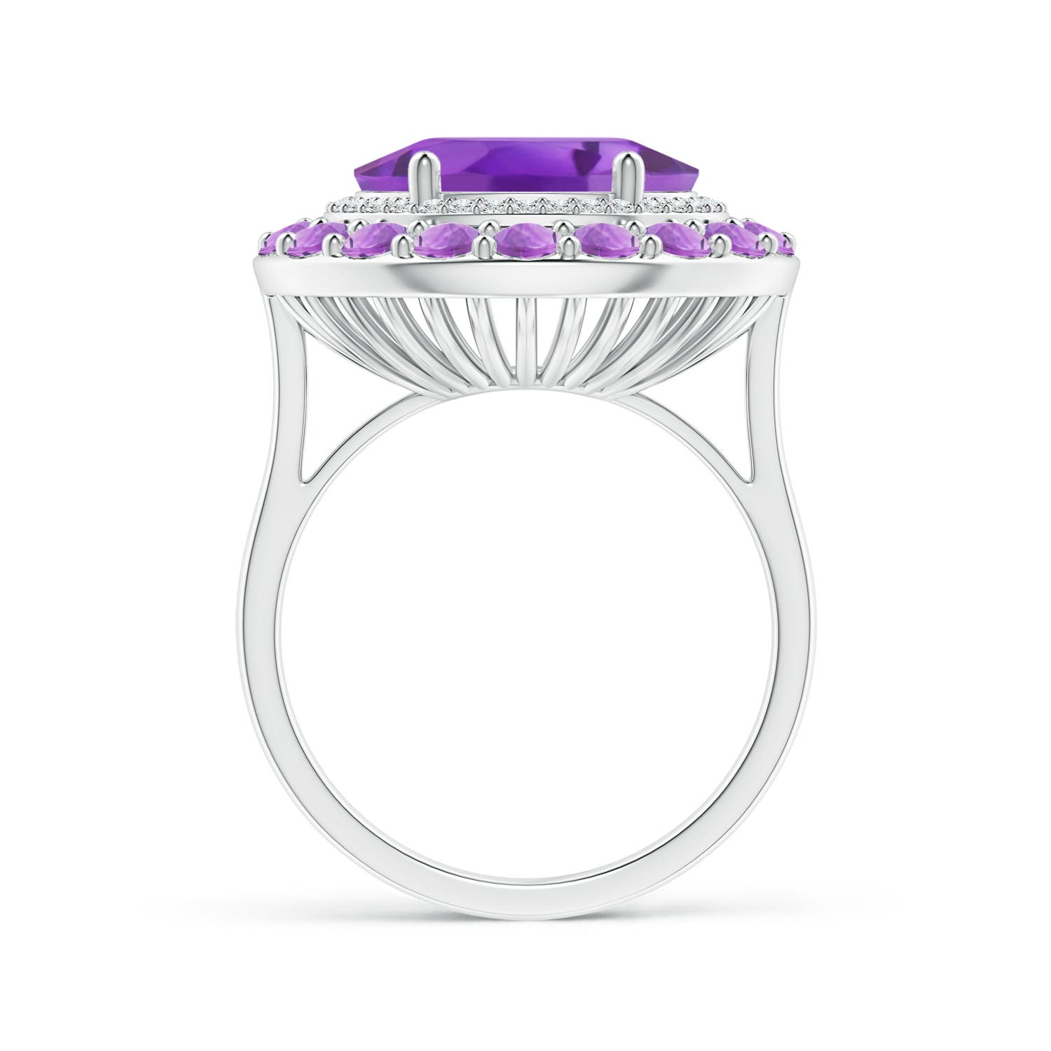 AA - Amethyst / 5.55 CT / 14 KT White Gold