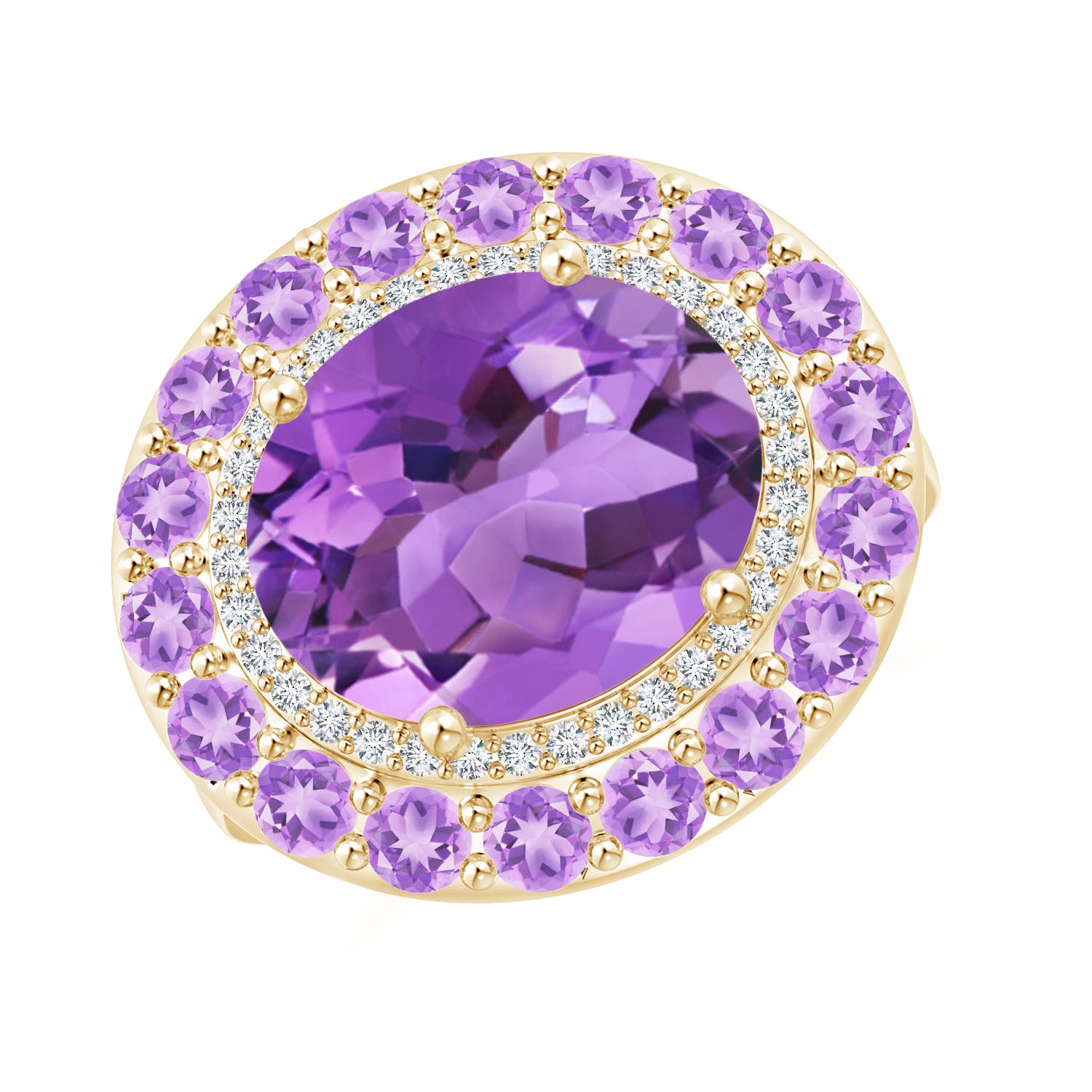 AA - Amethyst / 5.55 CT / 14 KT Yellow Gold