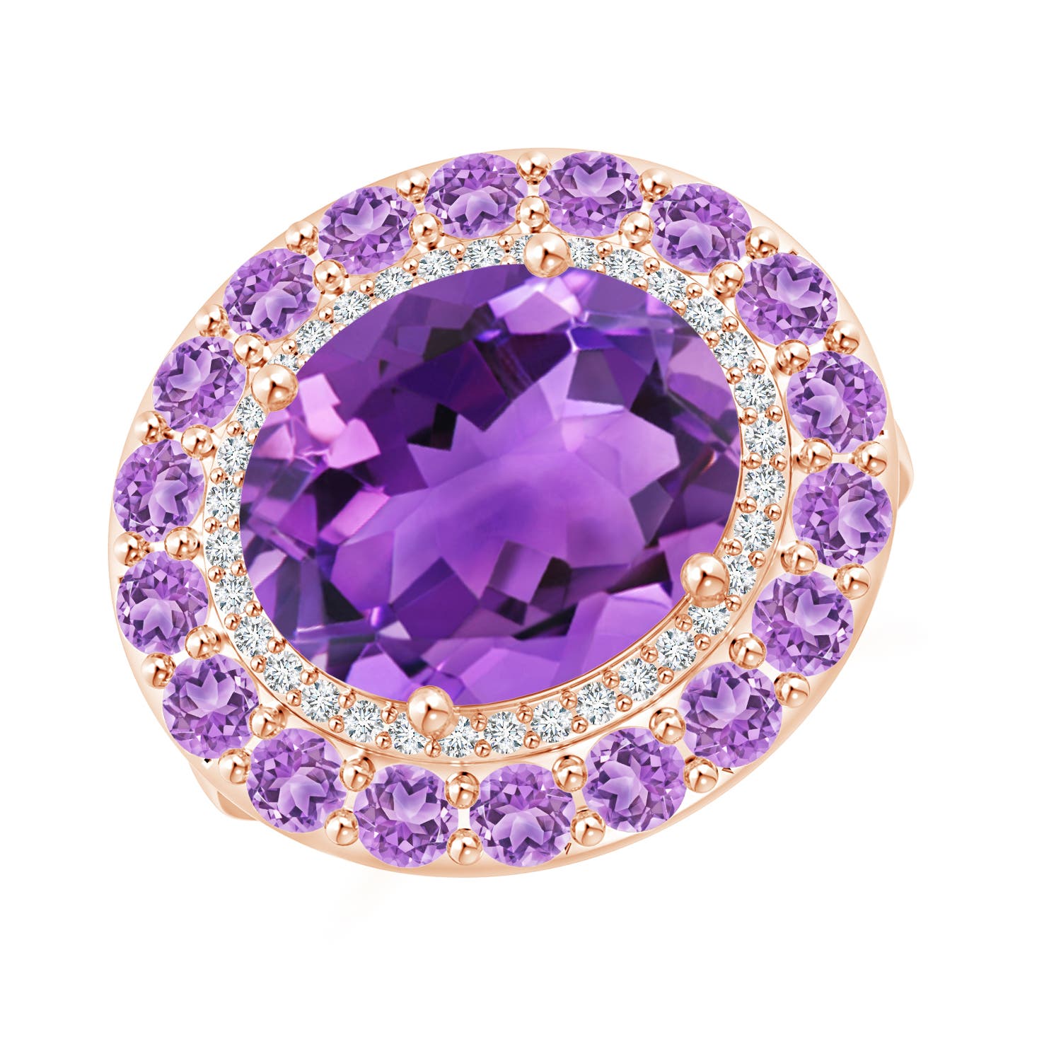 AAA - Amethyst / 5.55 CT / 14 KT Rose Gold